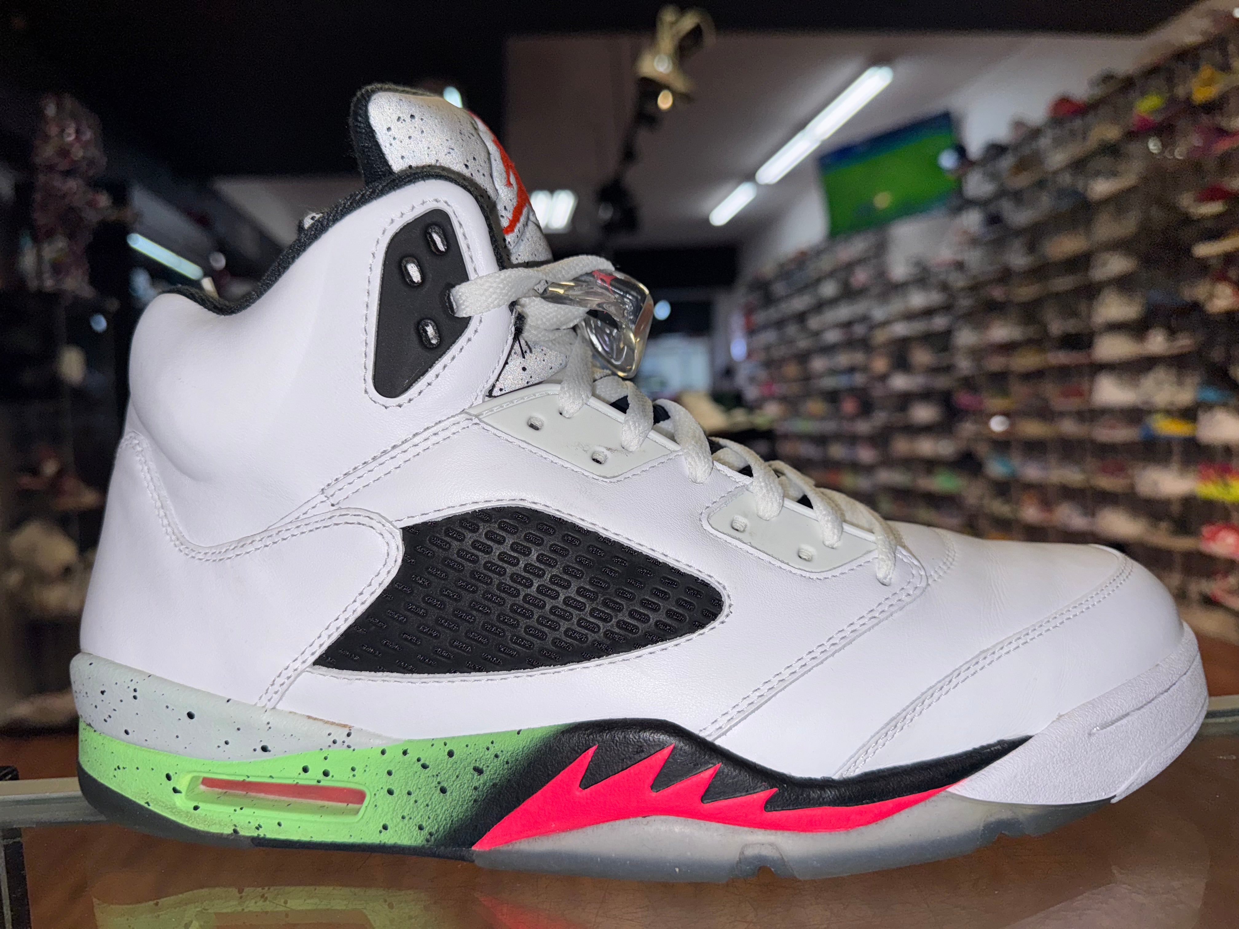 Size 13 Air Jordan 5 "Poison Green"