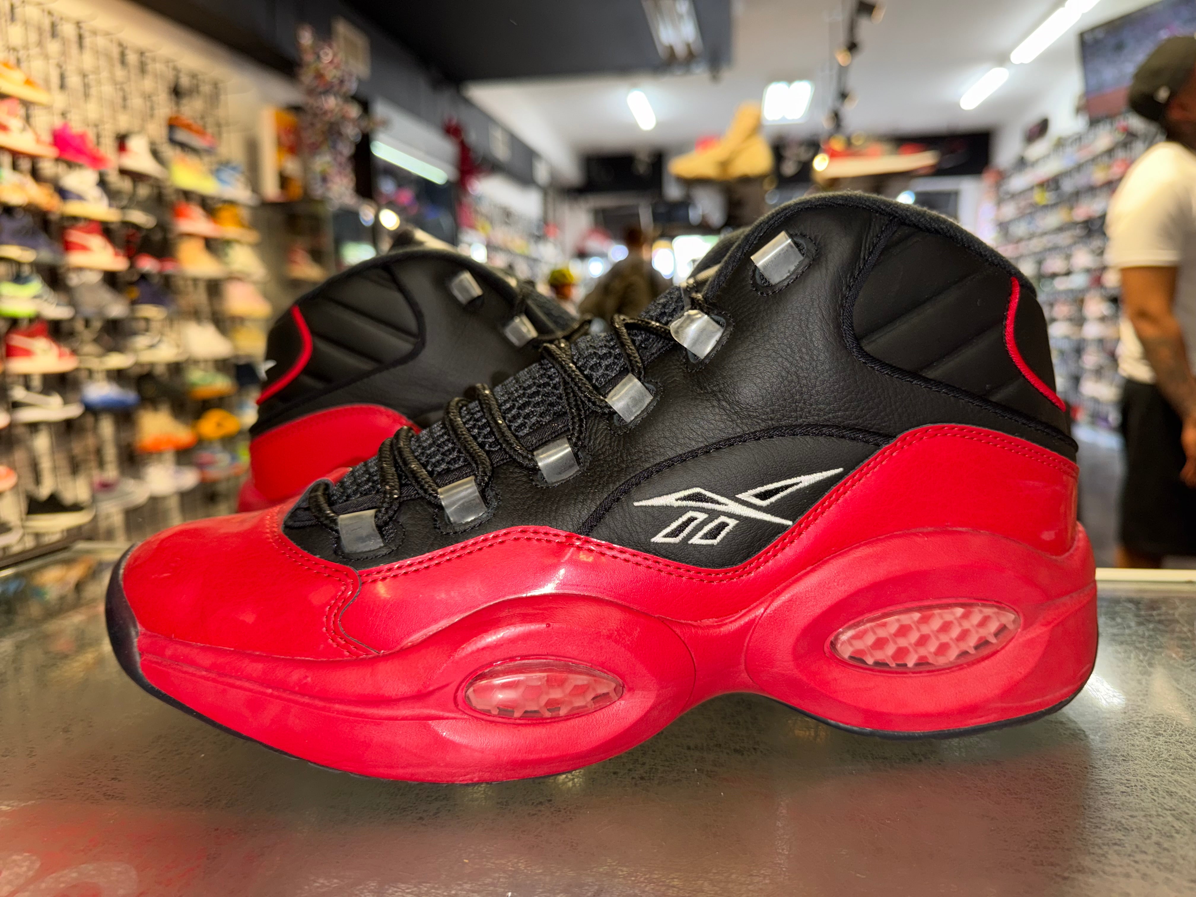 Size 12 Reebok Question Mid “Black/Red”