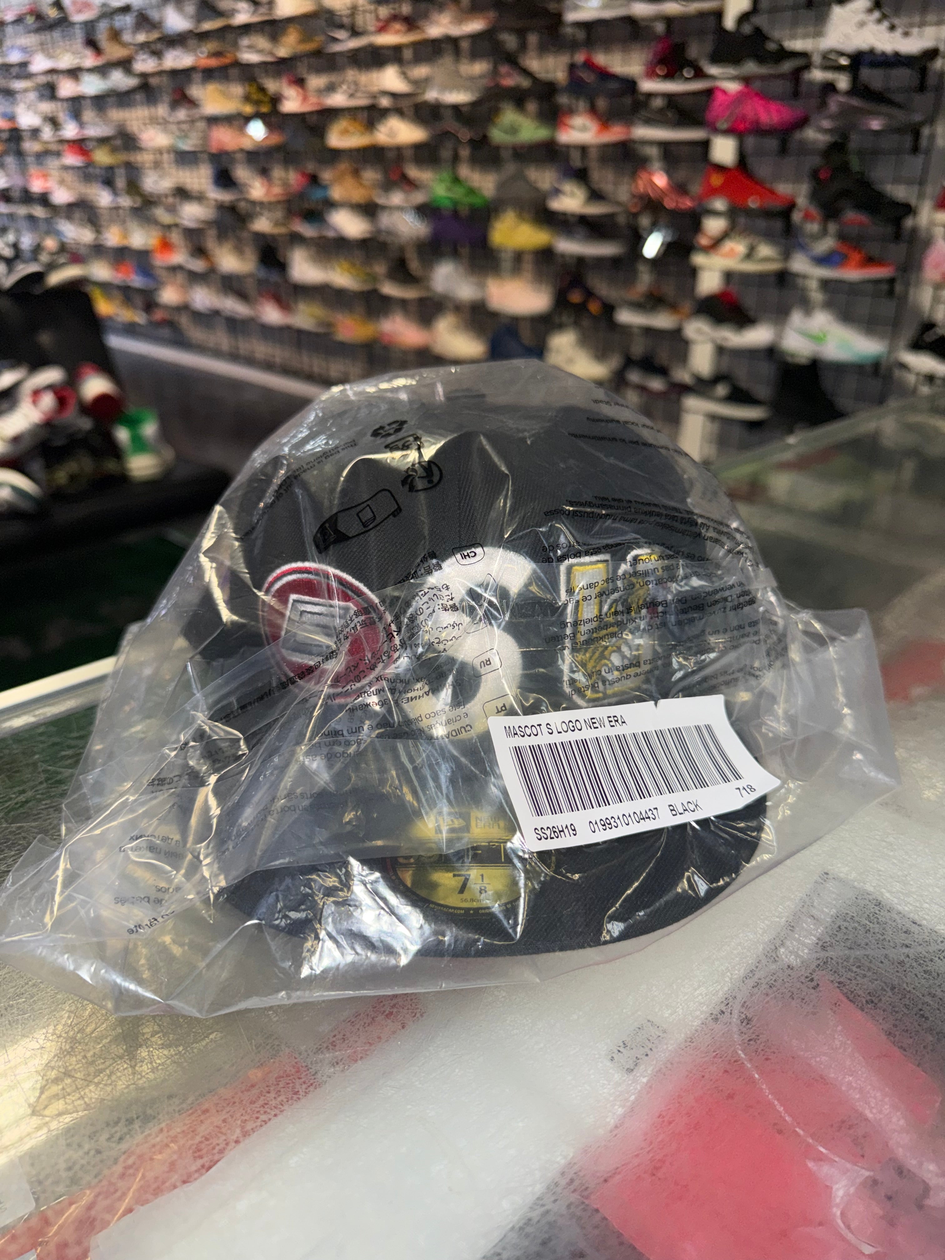 Size 7 1/8 Supreme Mascot S Logo Fitted Hat “Black” Brand New