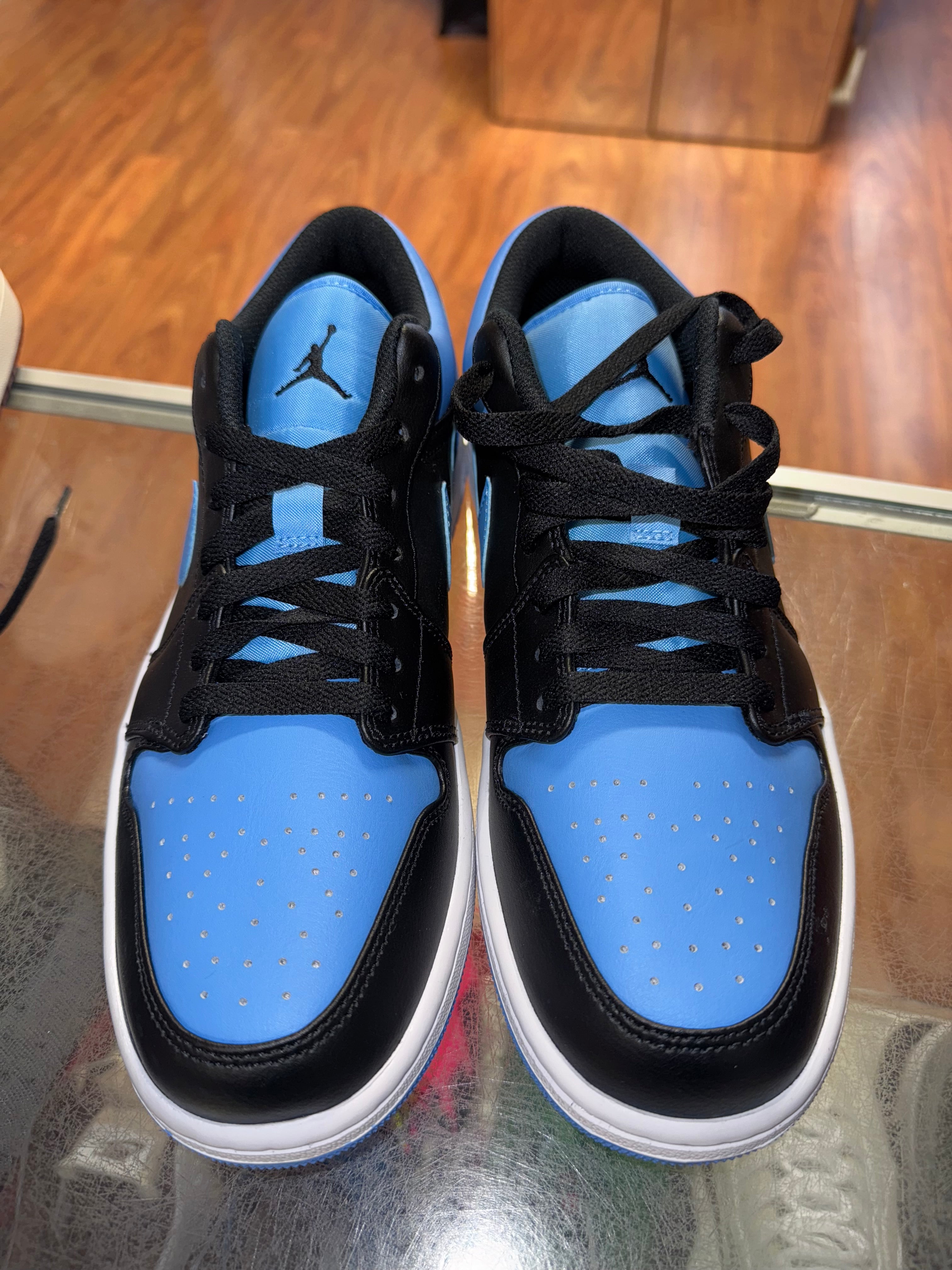 Size 10 Air Jordan 1 Low "University Blue Black" Brand New