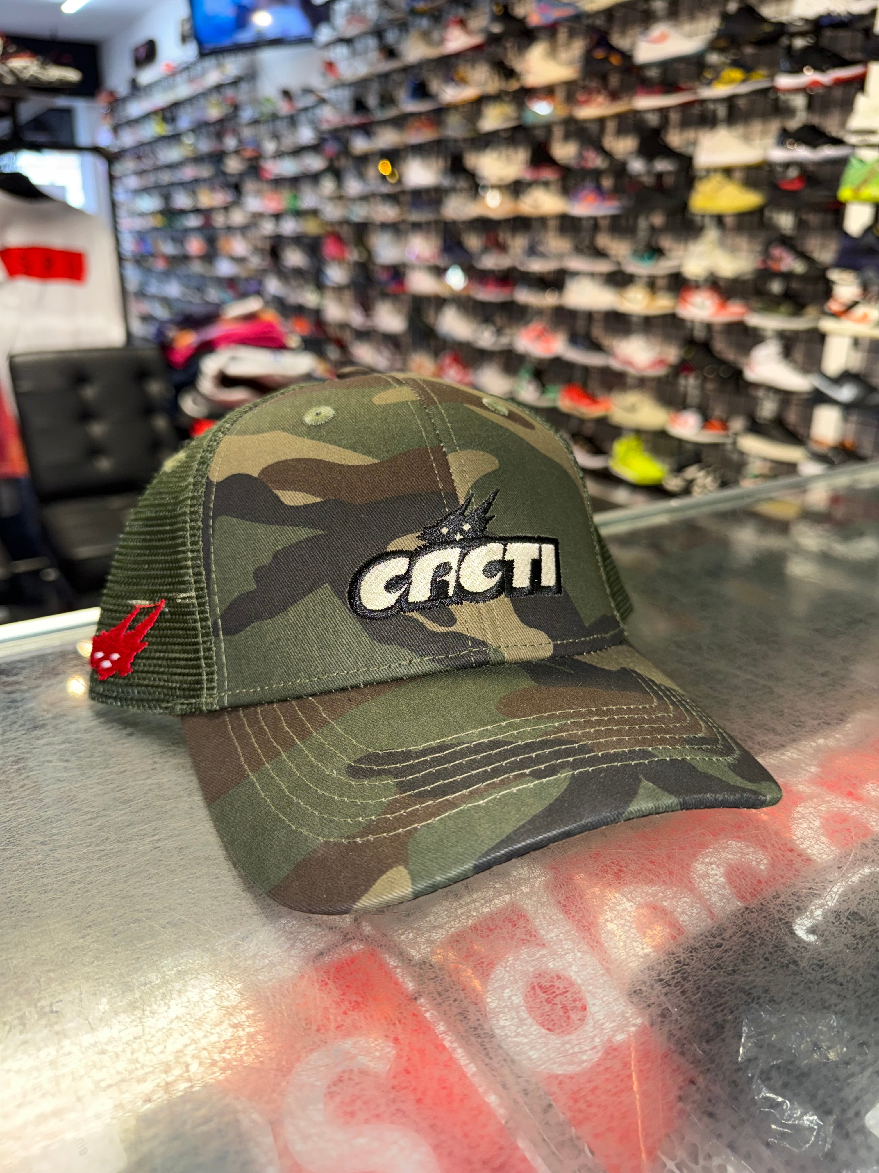 Size OS Travis Scott Cacti Trucker Hat “Camo” Brand New