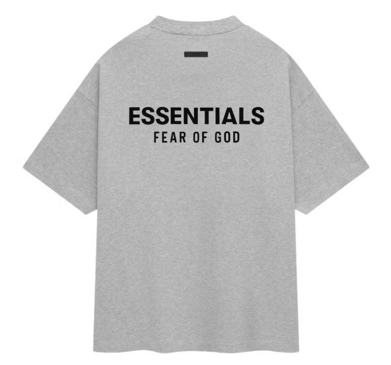 Size L (Fits XL) Essentials FOG Jersey Tee “Heather Grey” Brand New