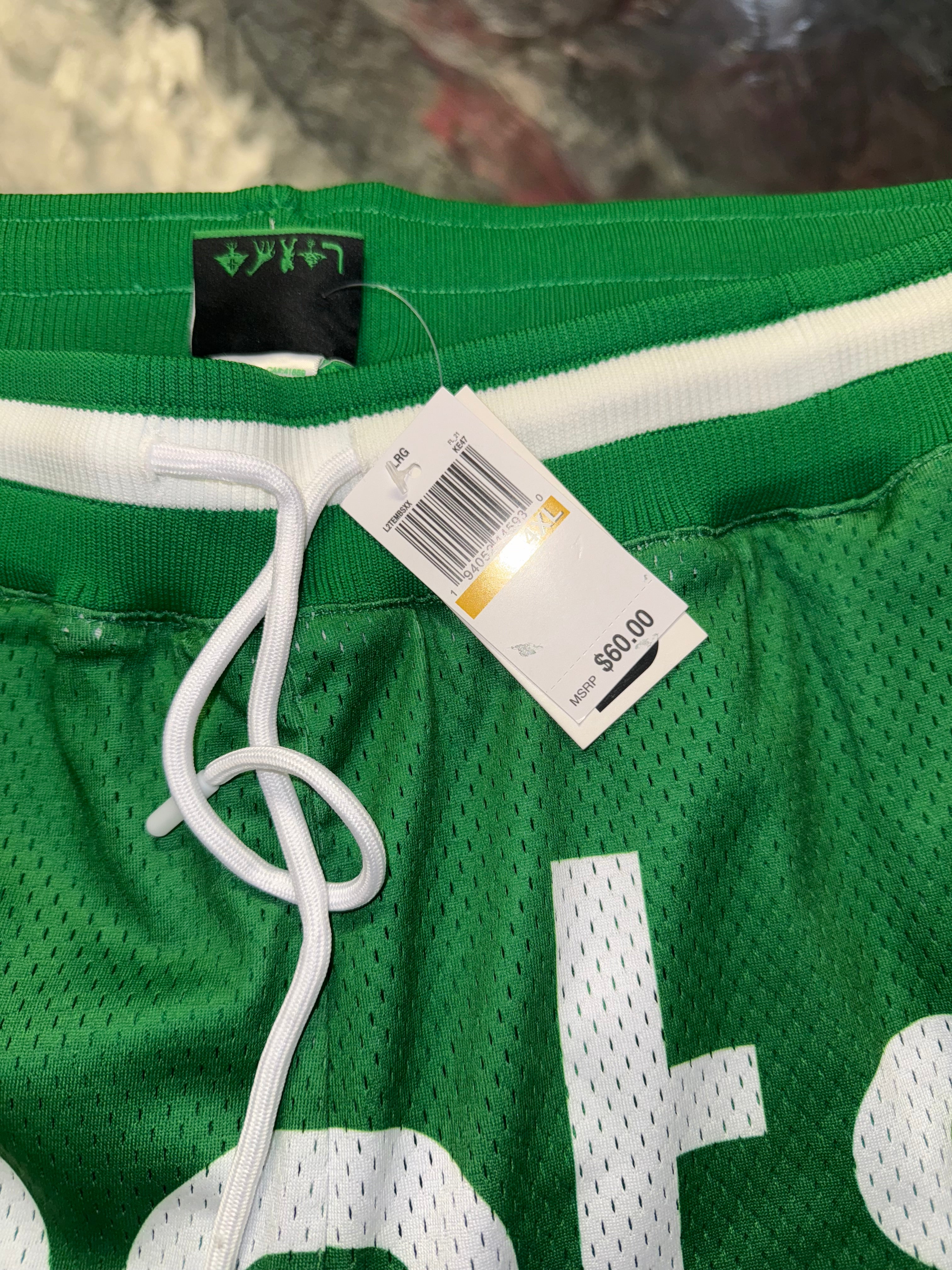 4XL LRG Mesh Shorts Green NEW