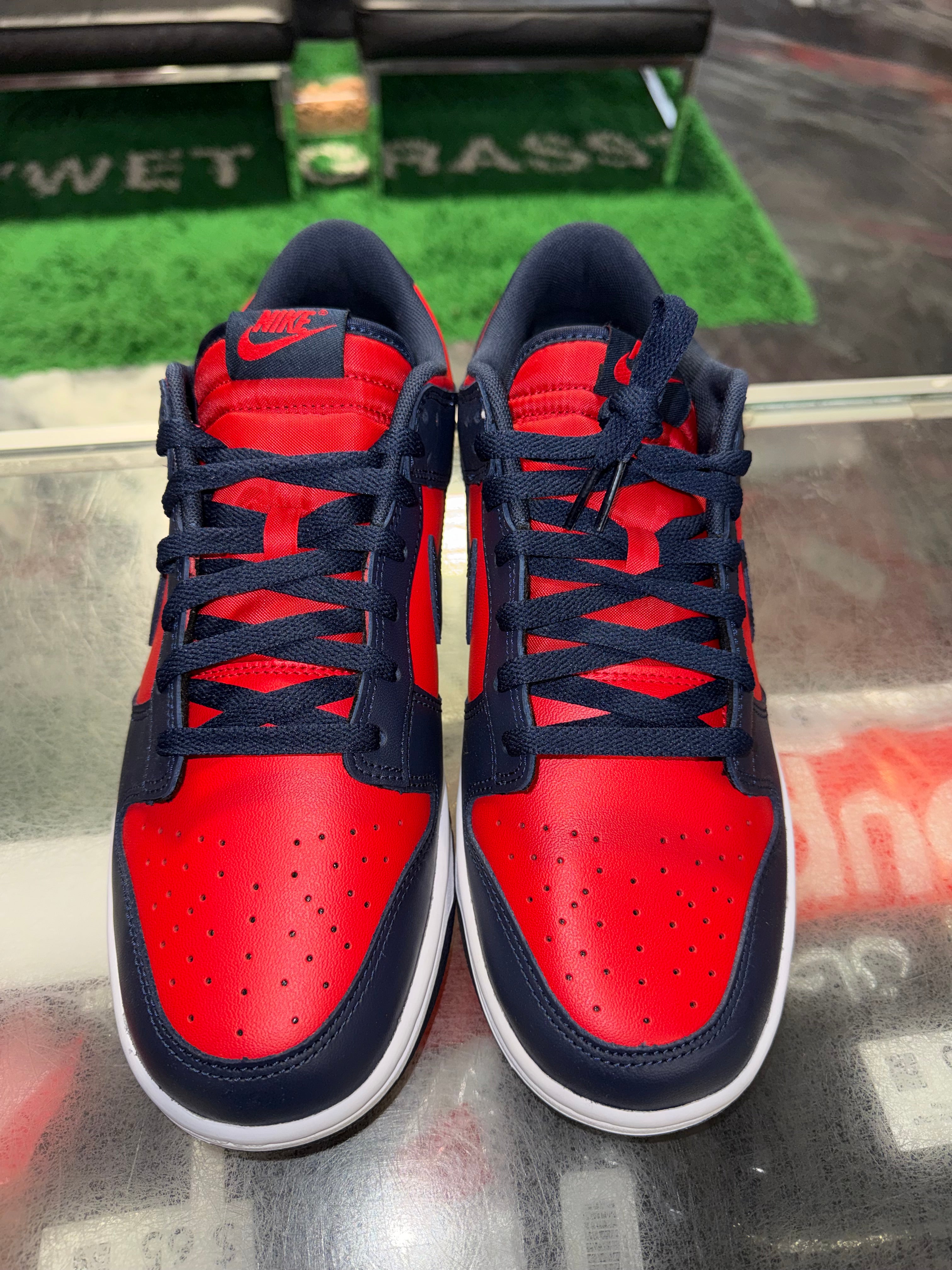 Size 11.5 Dunk Low “University Red/Obsidian” Brand New