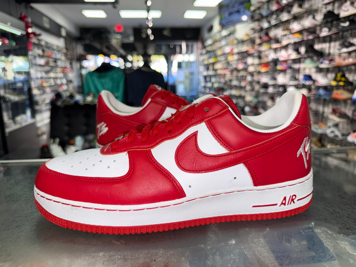Nike Air Force 1 Terror Squad White University Red sneaker, worn 1x, size 11 – view 2