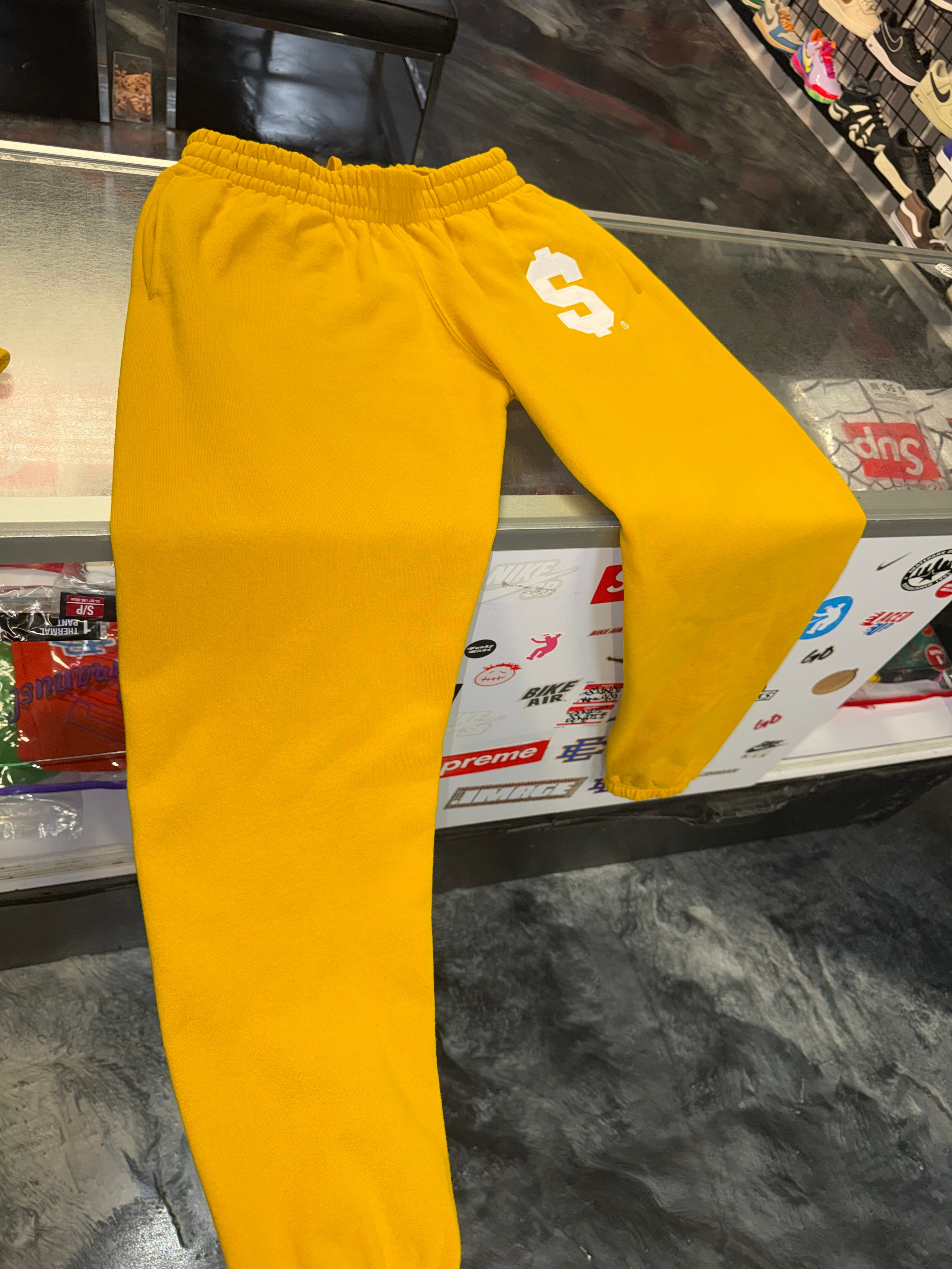 Size S Supreme $ Sweatpants “Gold”