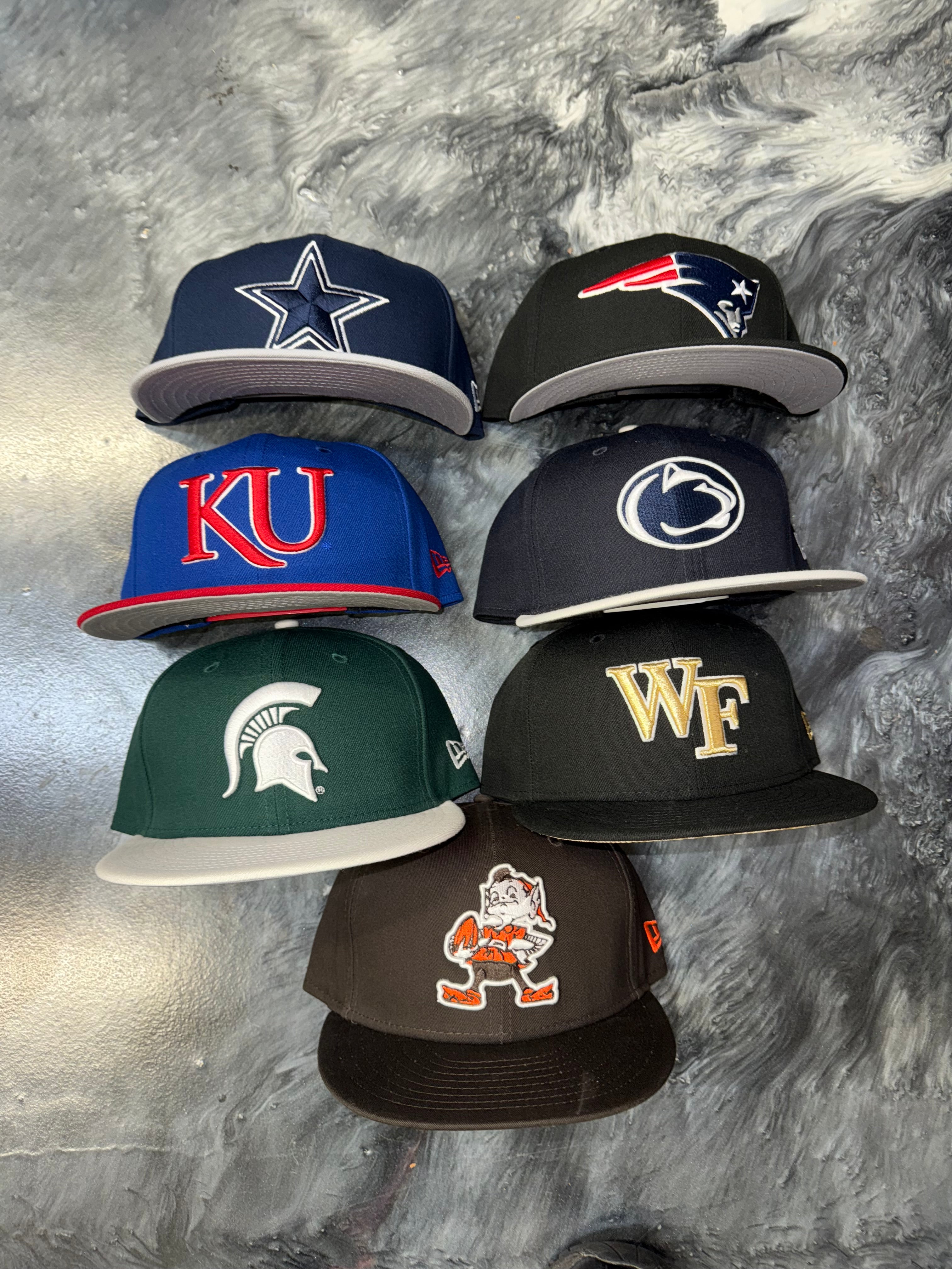 7 Snapback Hat Bundle New Era
