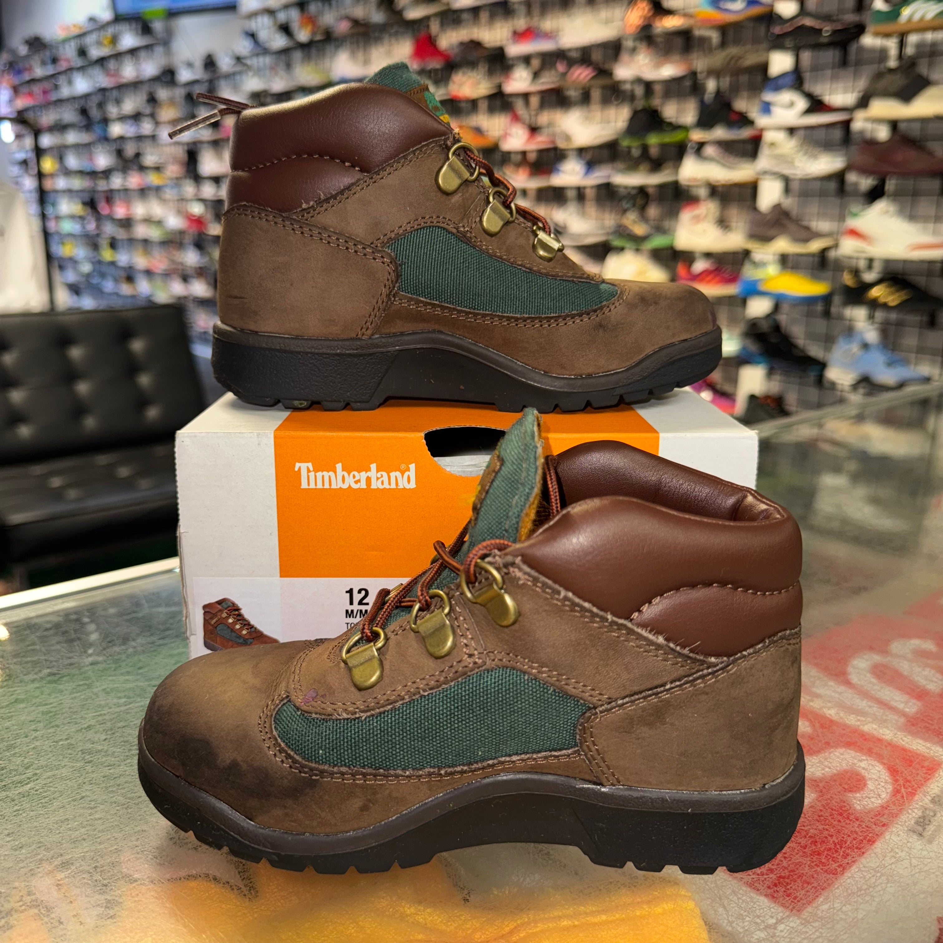 Size 12c Timberland Field Boot Mid Lace "Dark Brown" (TD)