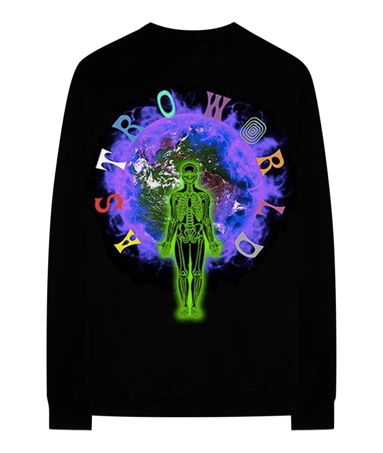 Size XL Travis Scott Astroworld Tour Long Sleeve “Black”