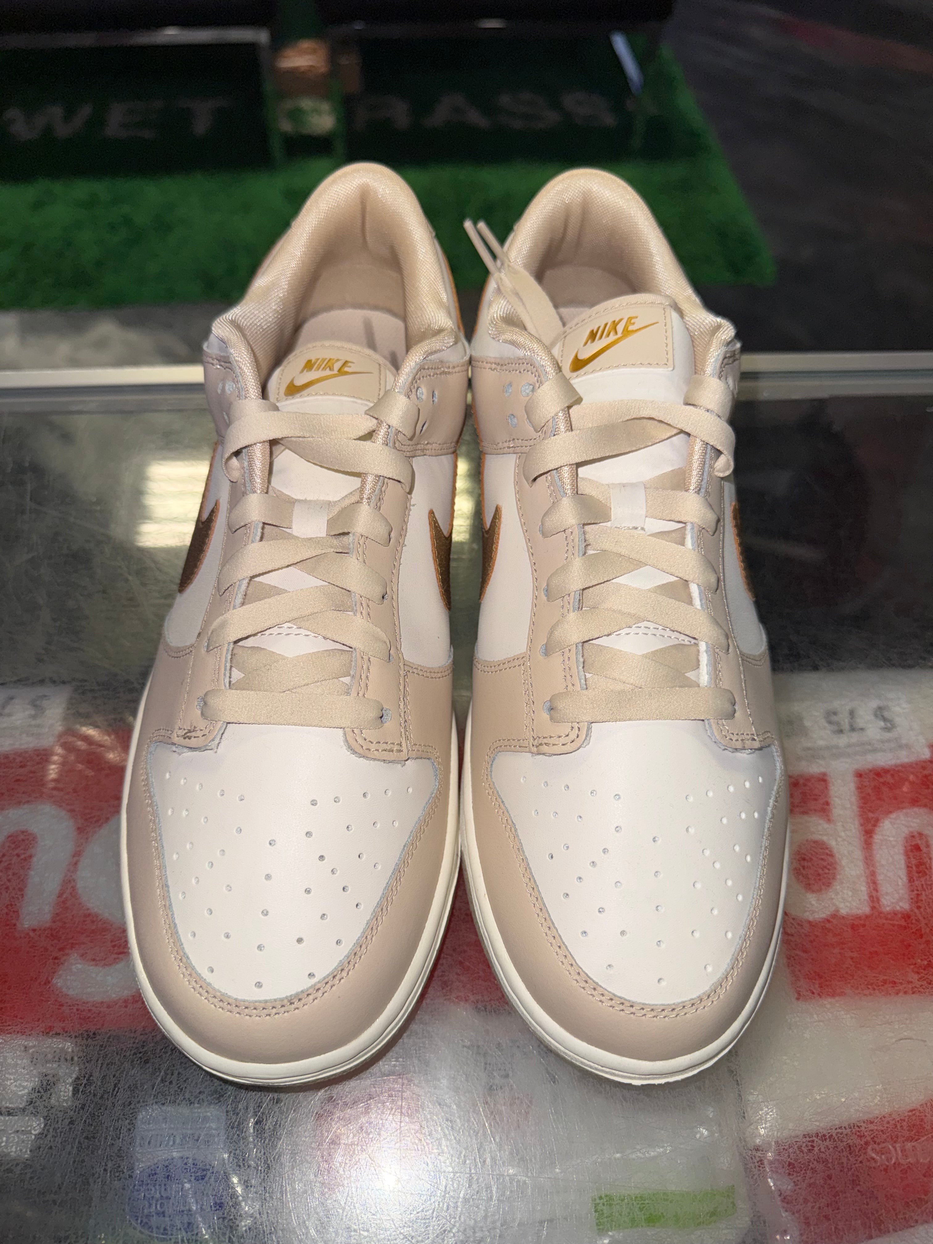 Size 9.5 (11W) Dunk Low "Phantom Metallic Gold" Brand New