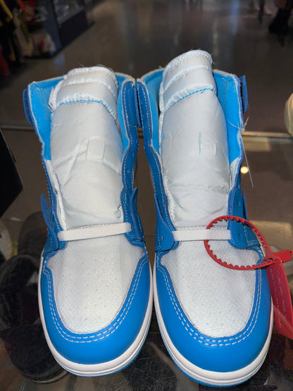Size 6.5 Air Jordan 1 Off-White “University Blue” Brand New (Mall)