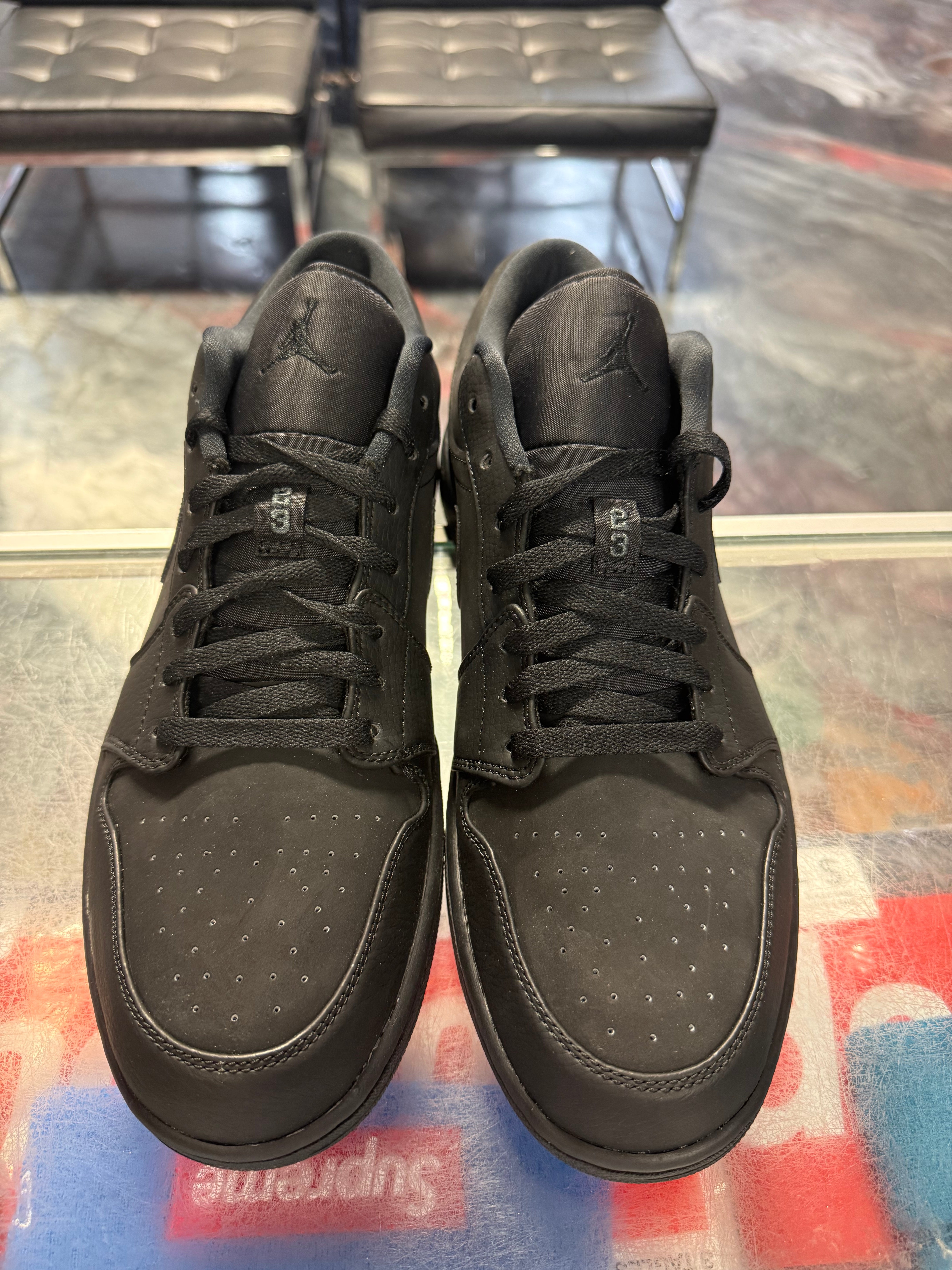 Size 12.5 Air Jordan 1 Low “Triple Black” 2014 Brand New
