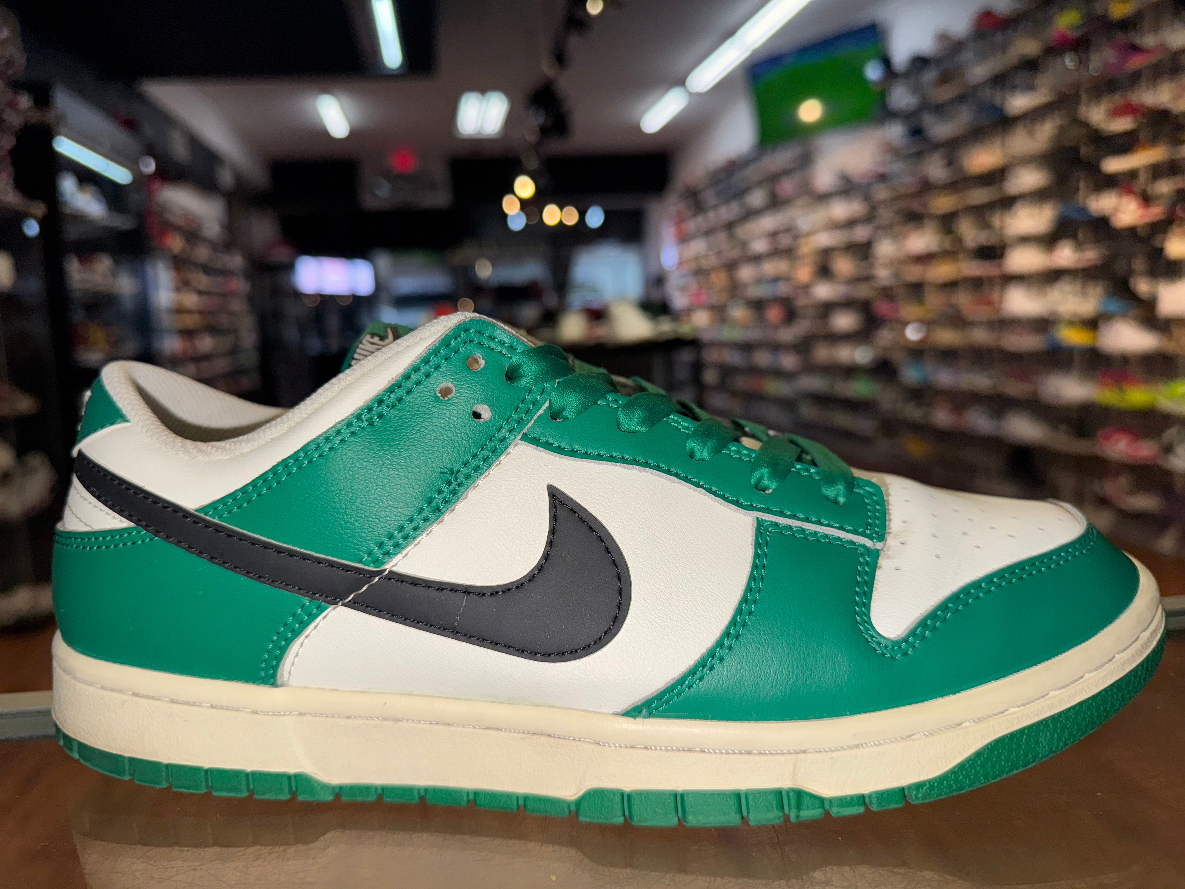 Size 9.5 Dunk Low Lottery Pack "Malachite Green"