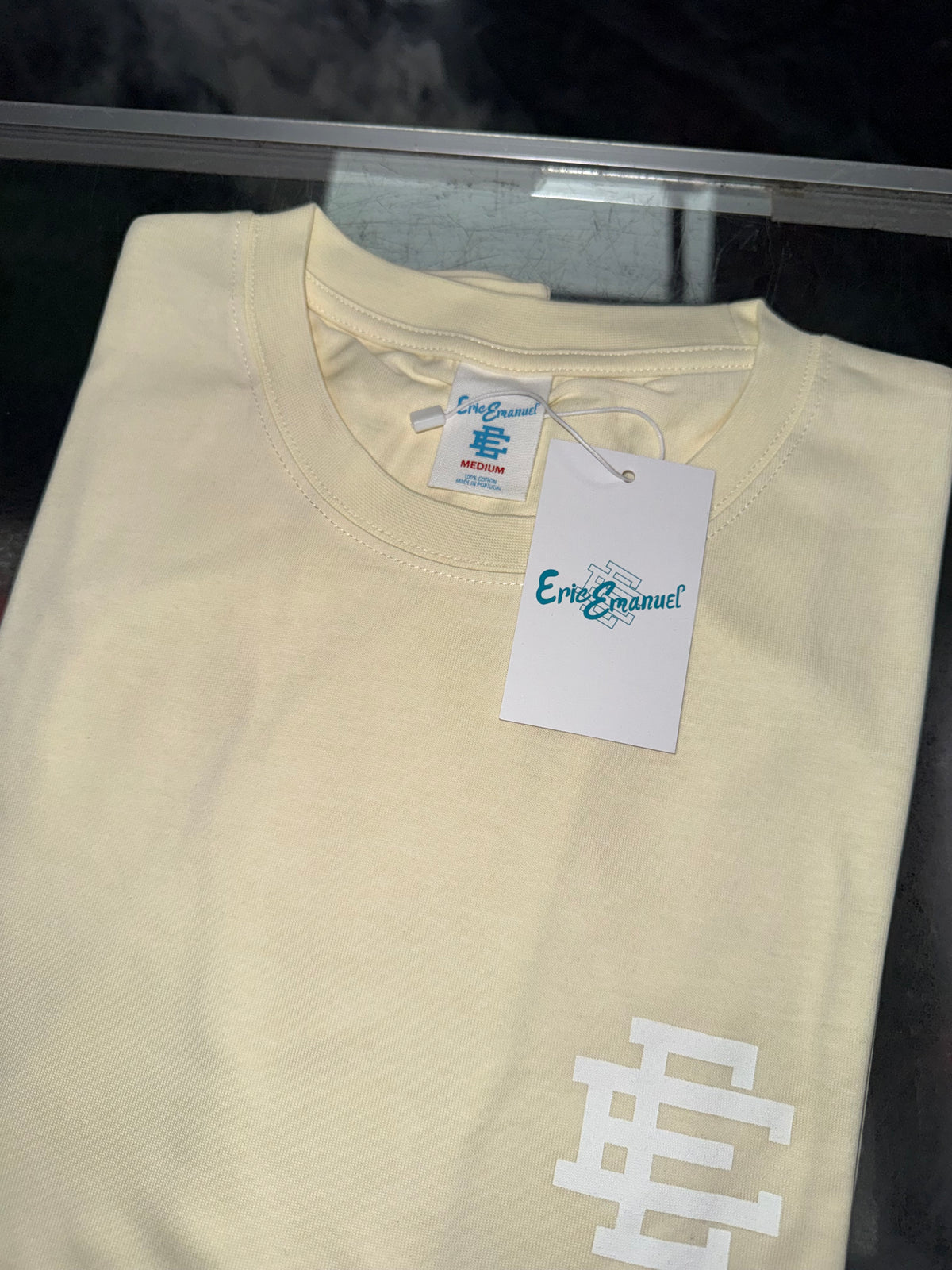 Size M Eric Emanuel EE Long Sleeve Shirt “Beige” Brand New