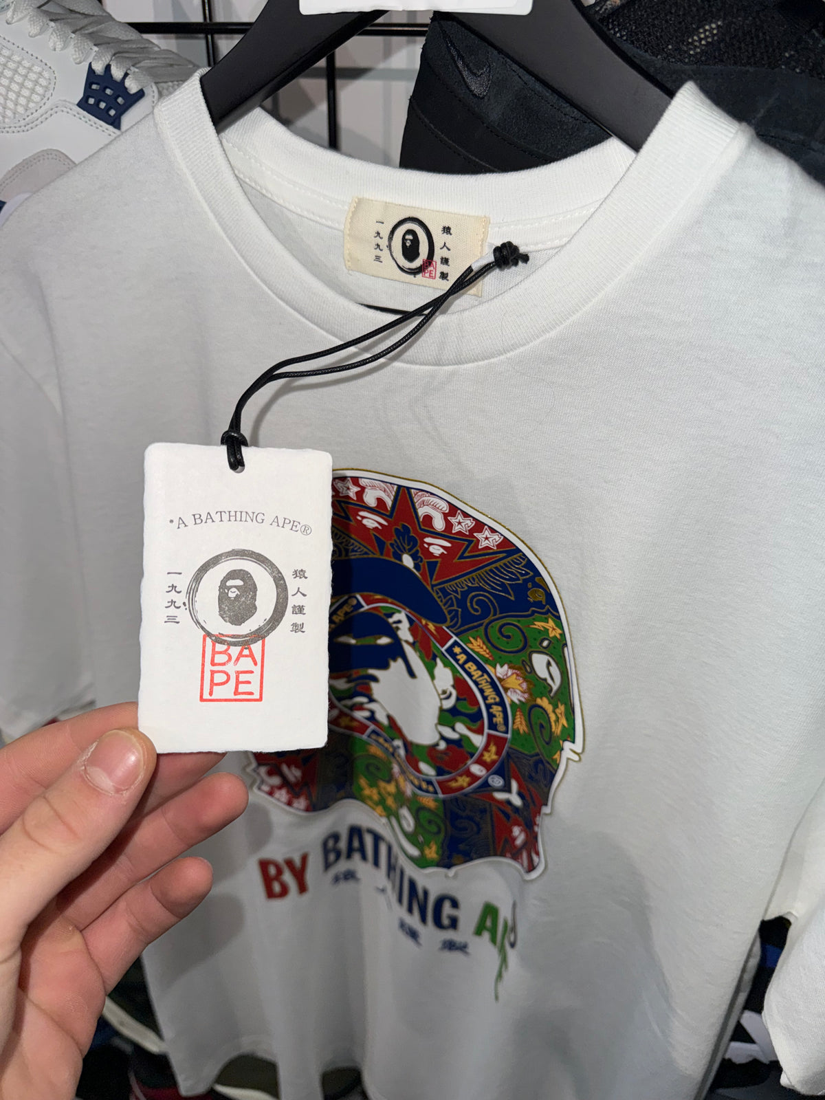 Size M Bape Japan By Bathing Ape Tee “White” Brand New