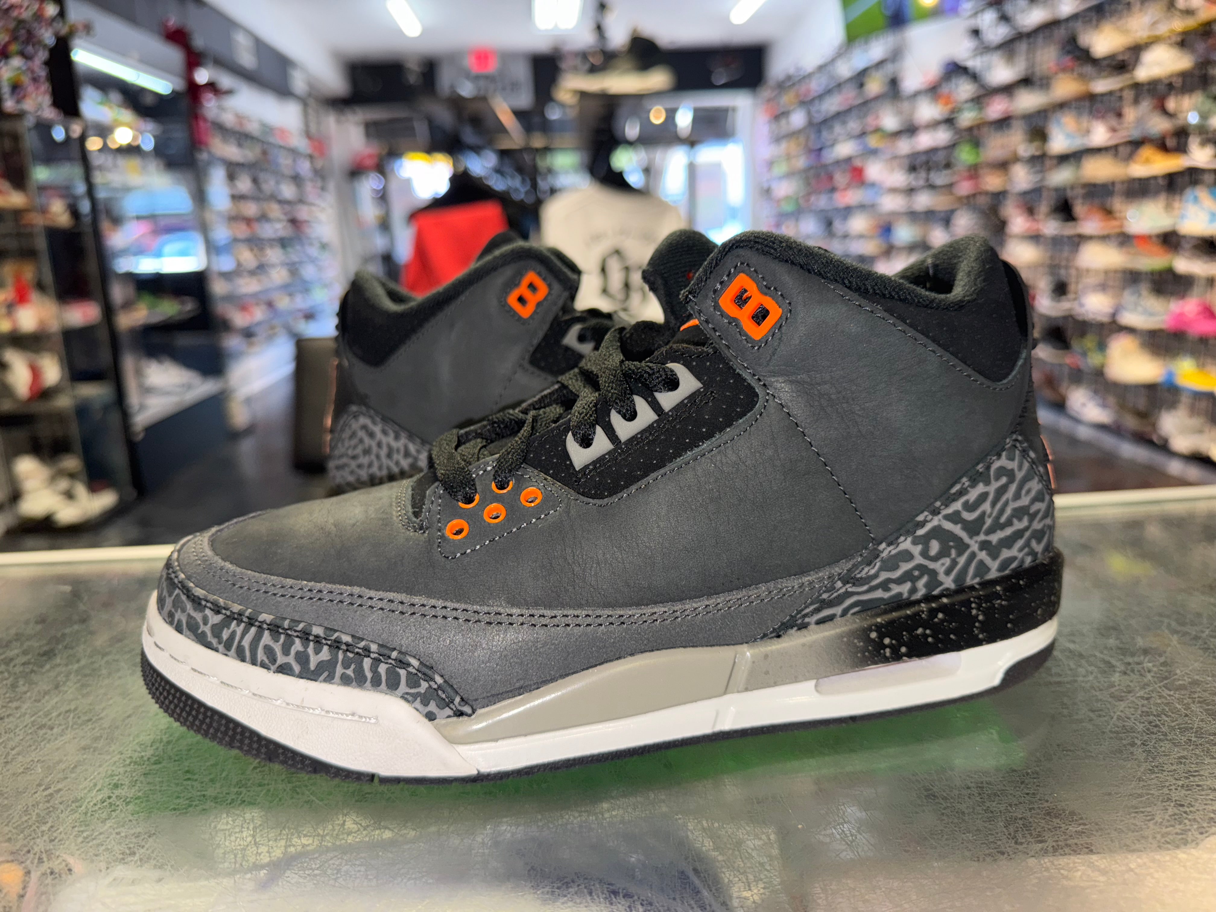 Size 7y Air Jordan 3 "Fear"