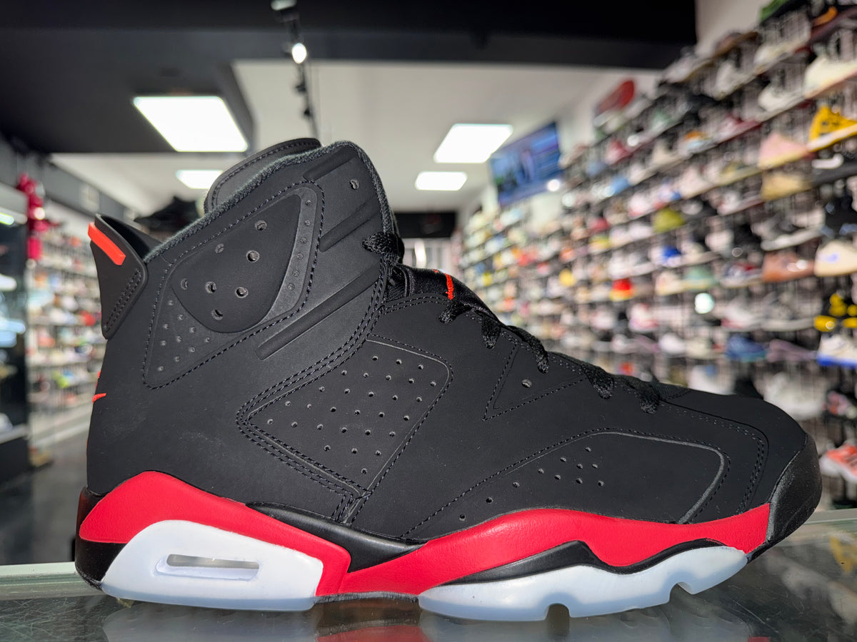 Air Jordan 6 Infrared Salesman sneaker, pre-owned, size 10.5