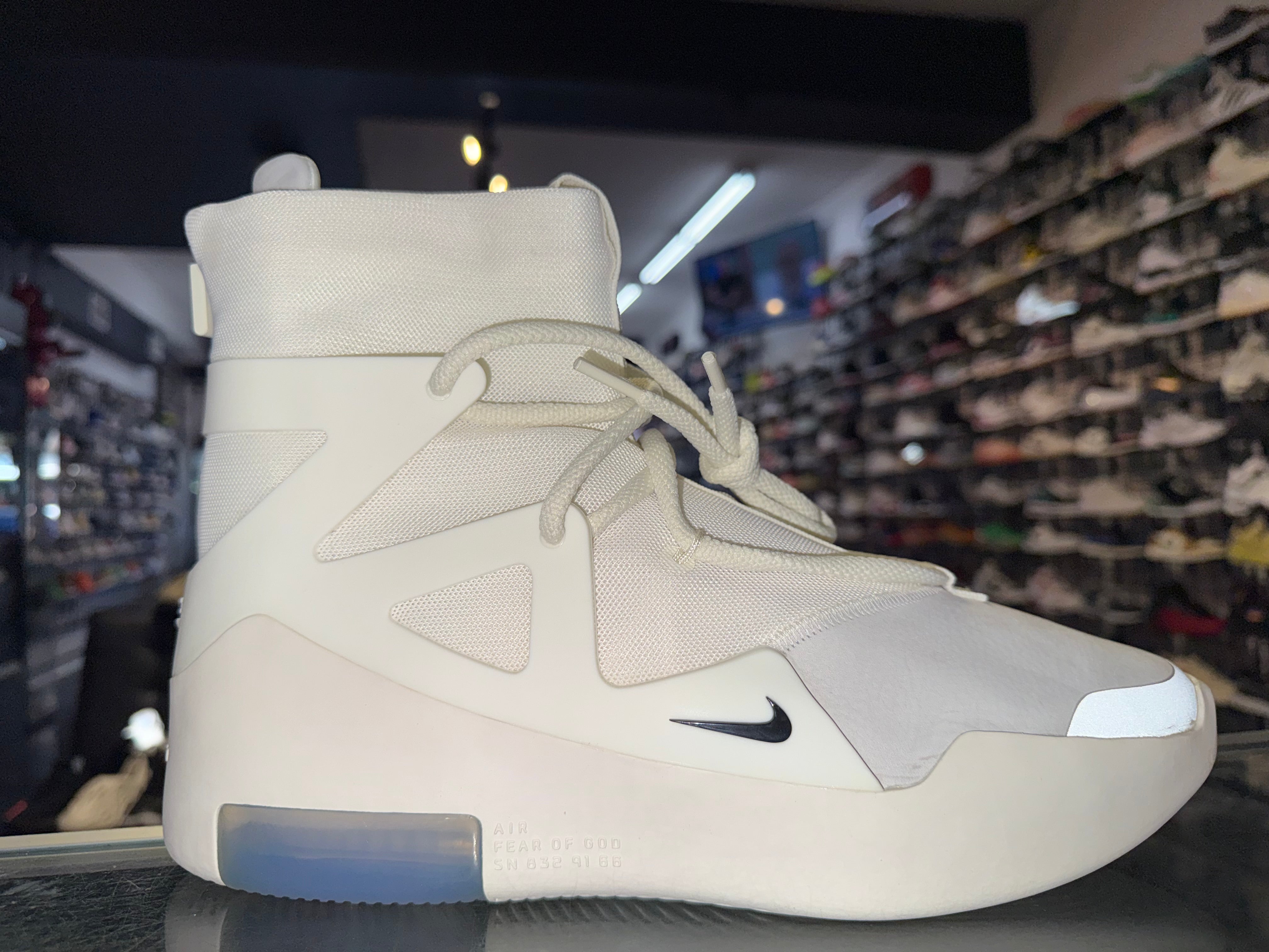 Size 10 Air Fear of God 1 "Sail Black" Brand New