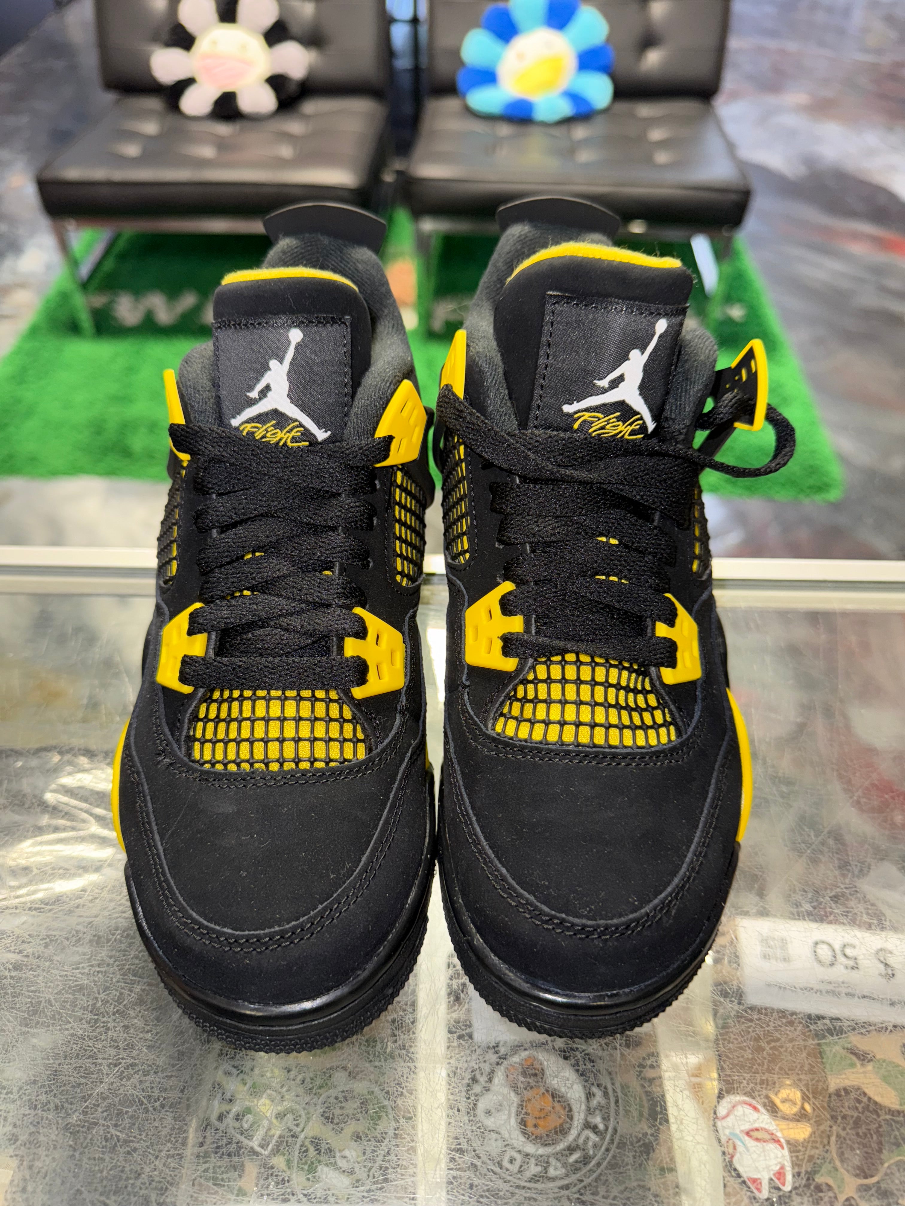Size 4y Air Jordan 4 "Thunder" Brand New