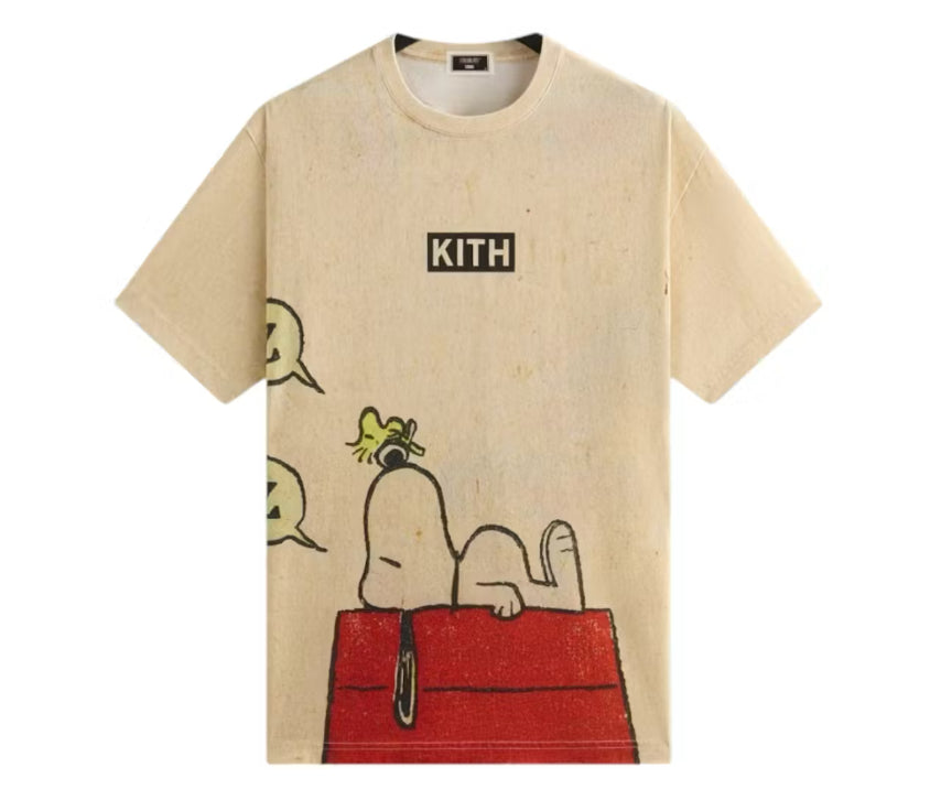 Size XL Kith x Peanuts Tee “Snoopy Doghouse” Brand New