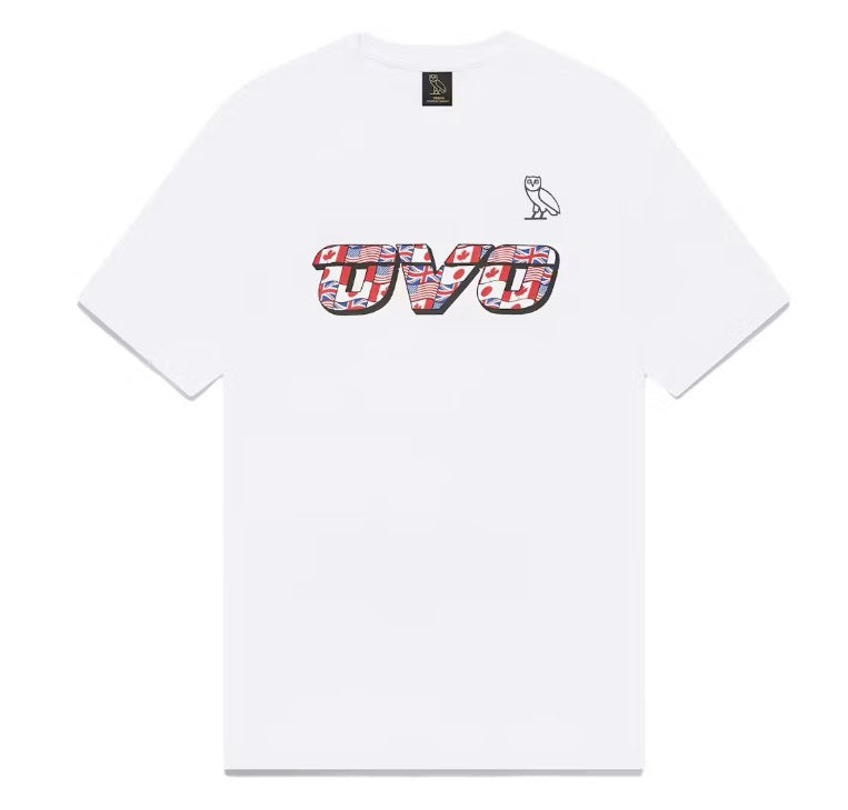 Size S OVO Flag Runner Tee “White” Brand New