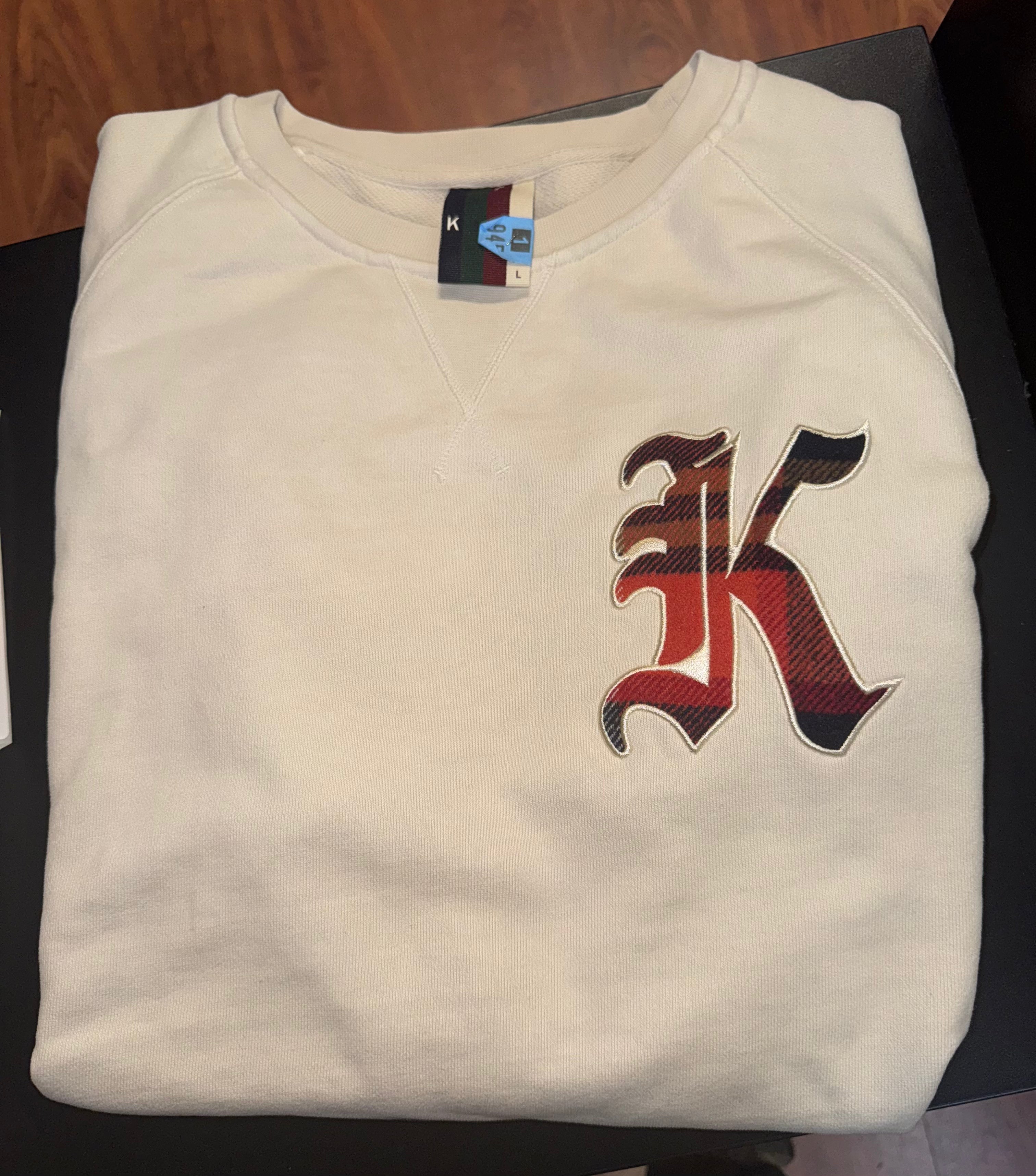 Size L Kith K Crewneck “Cream”