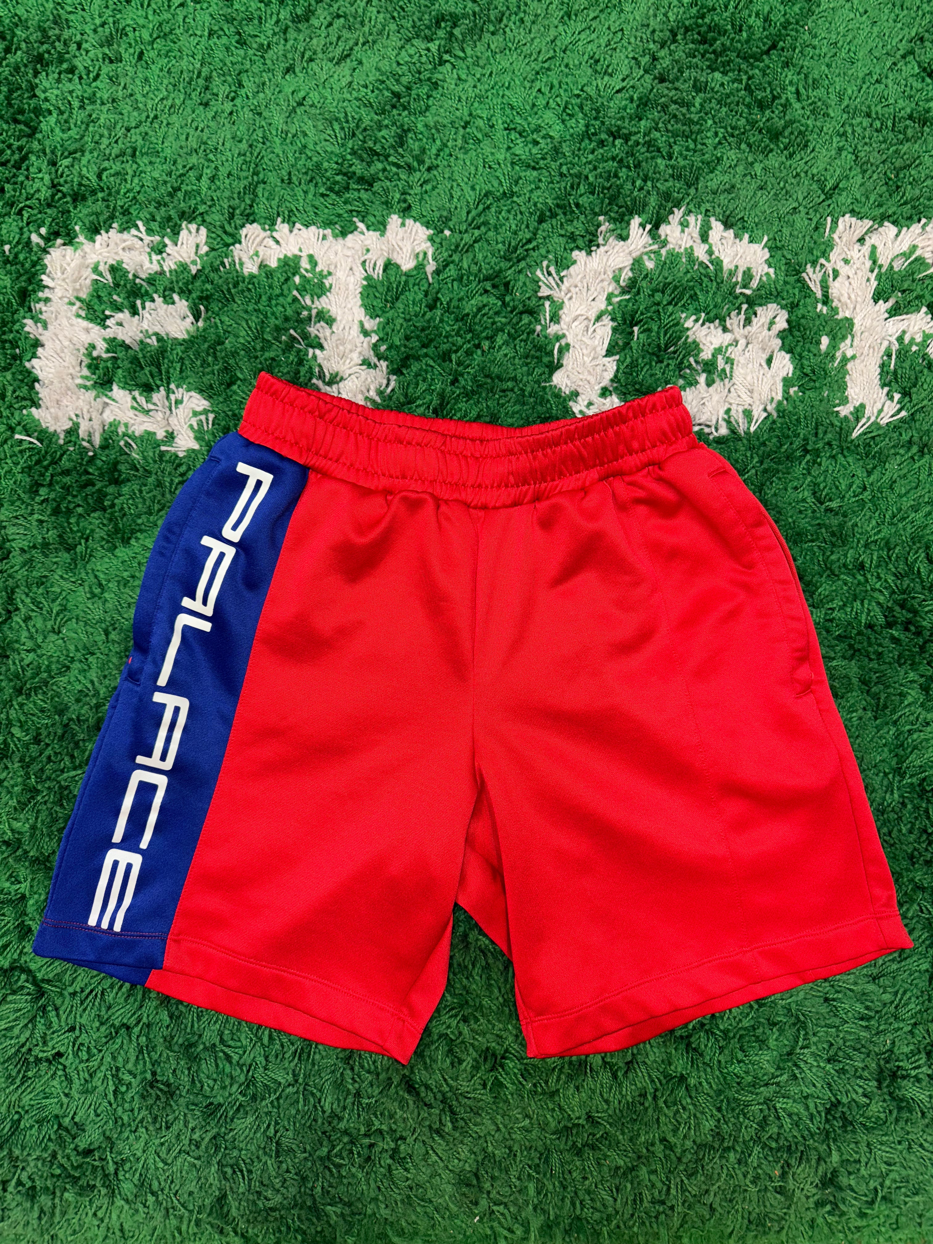 Size S Palace Track Shorts “Red Blue”