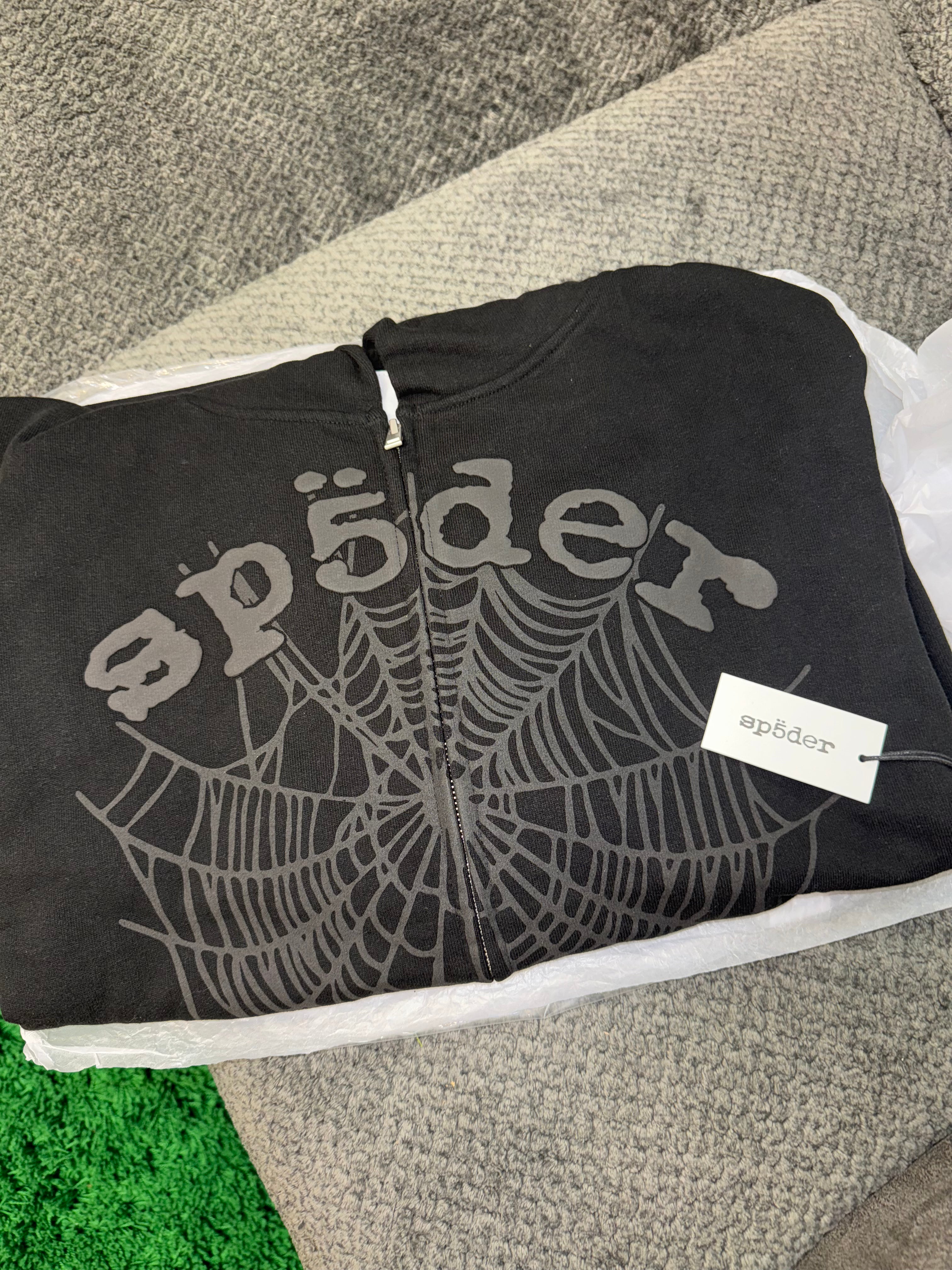 Size M Sp5der Phantom Web Zip Up “Black” Brand New