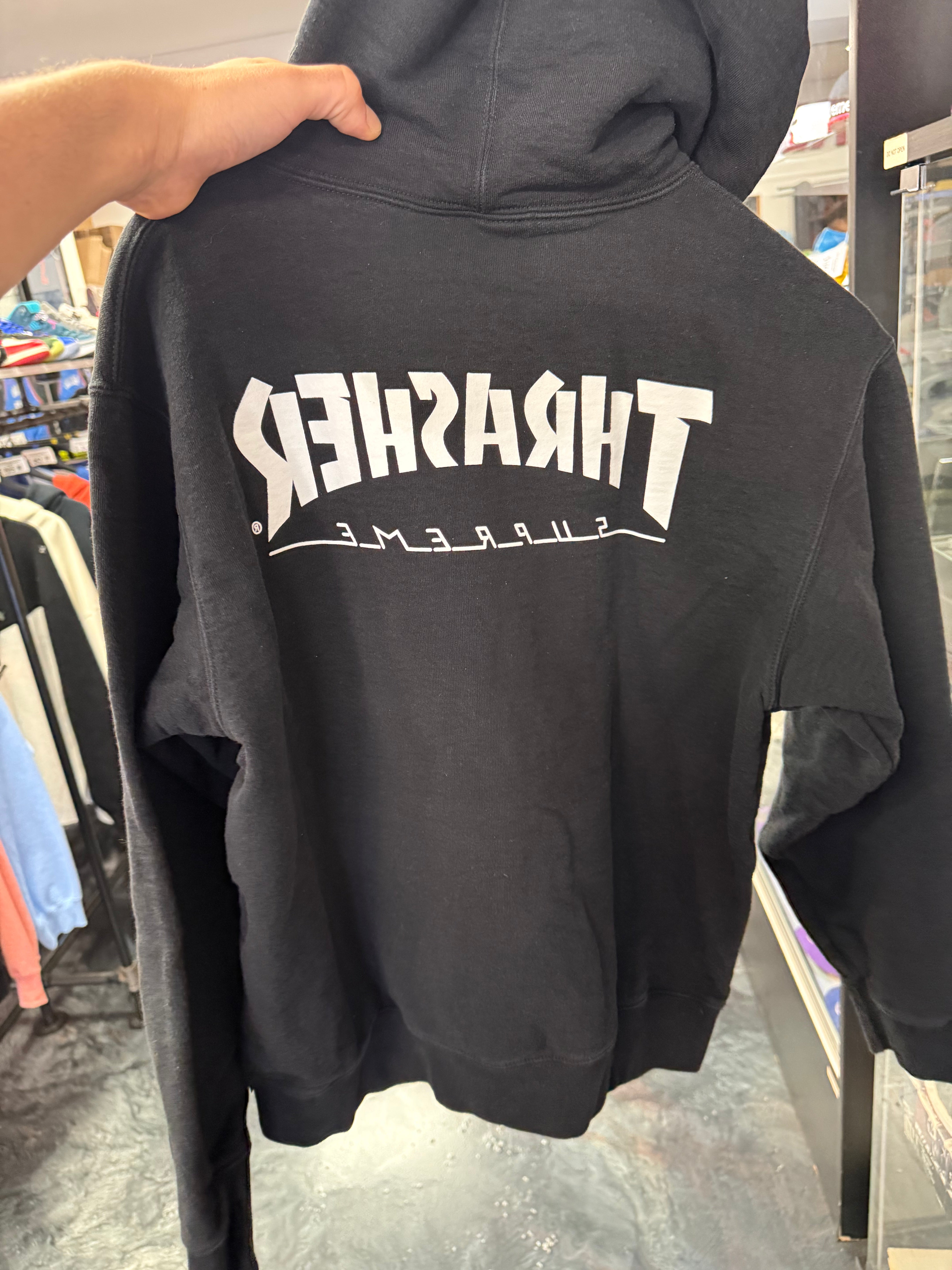 Size S Supreme Thrasher Hoodie “Black”