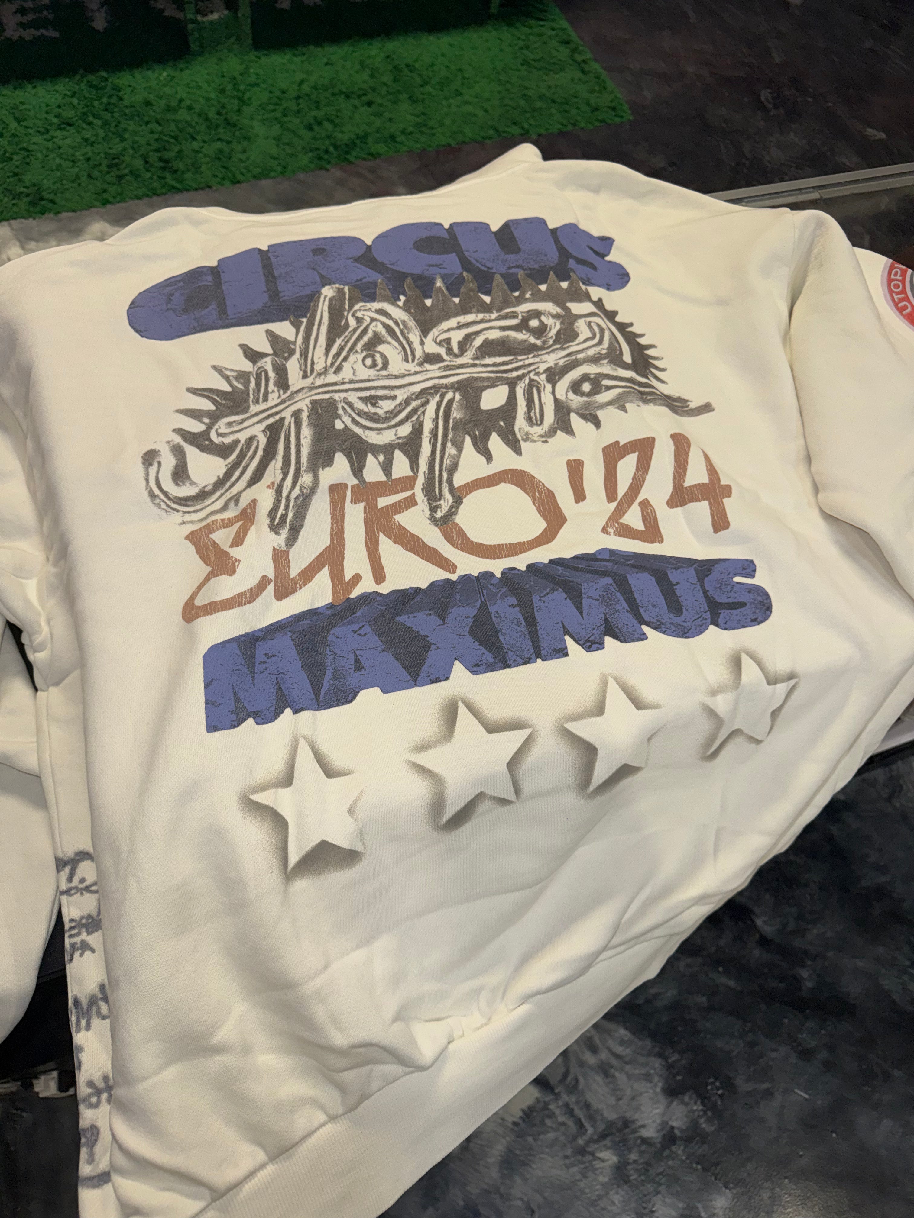 Size XXL Travis Scott Circus Maximus 2023 Tour Hoodie “White” Brand New