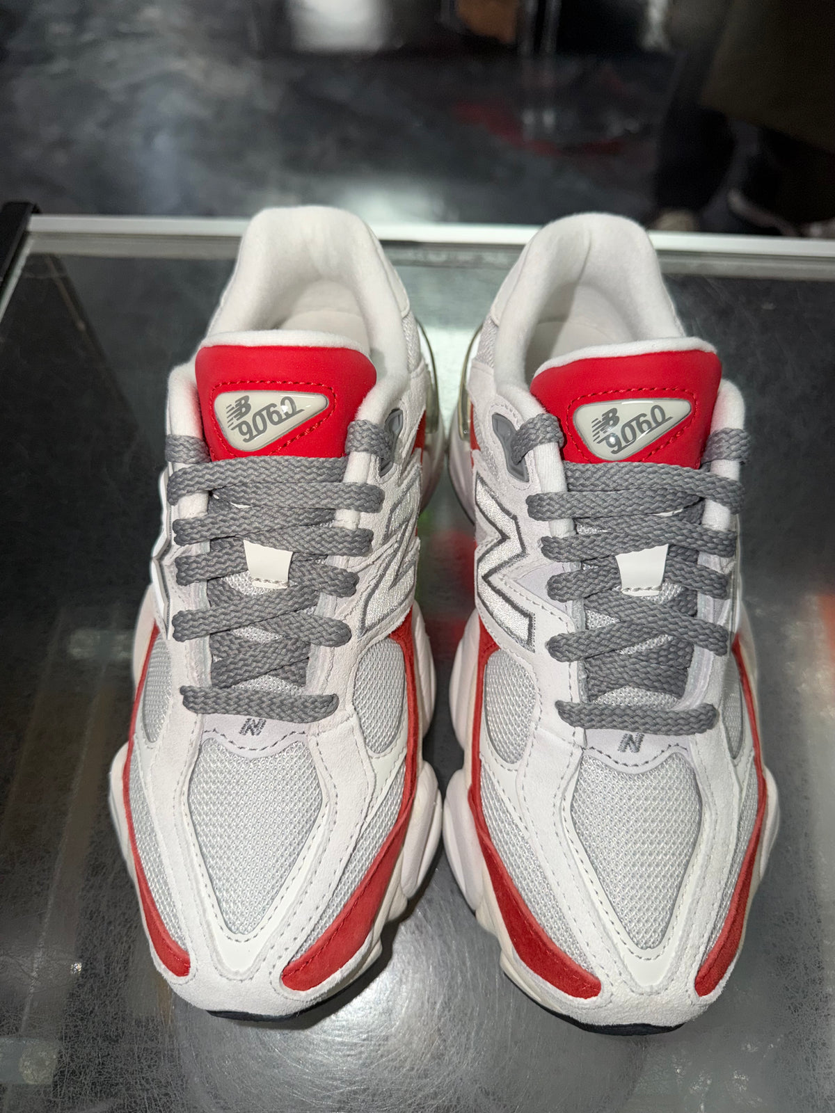Size 4.5y New Balance 9060 "White Red" Brand New