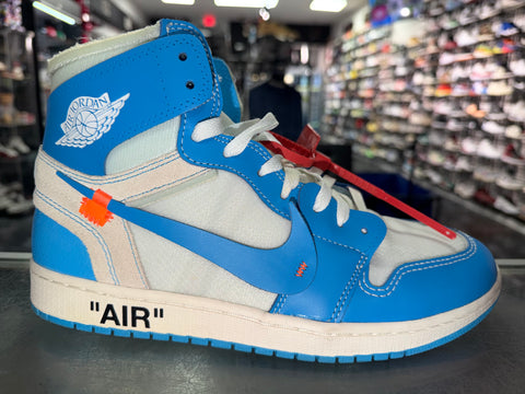 Size 10.5 Air Jordan 1 Off-White "University Blue"