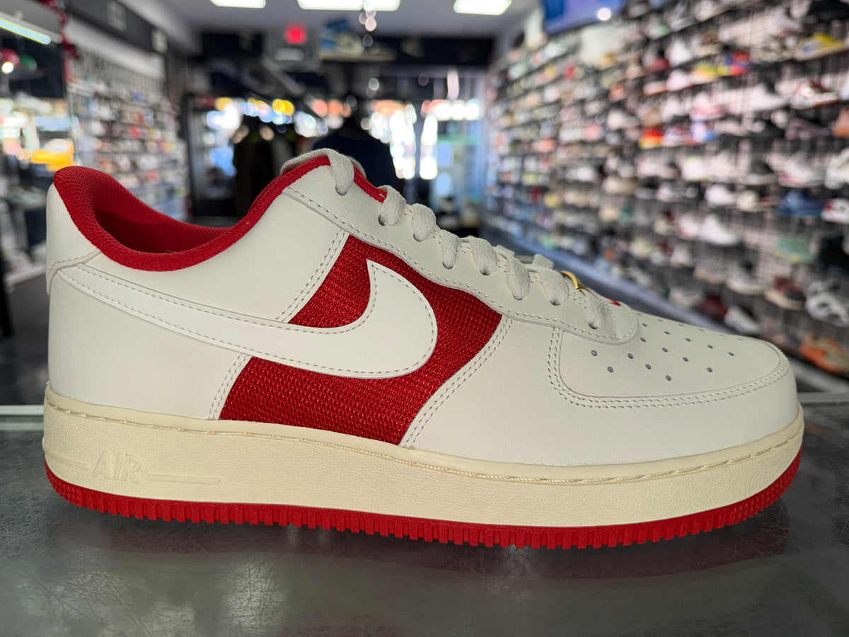 Size 10.5 Air Force 1 Athletic Department "Sail University Red" Brand New