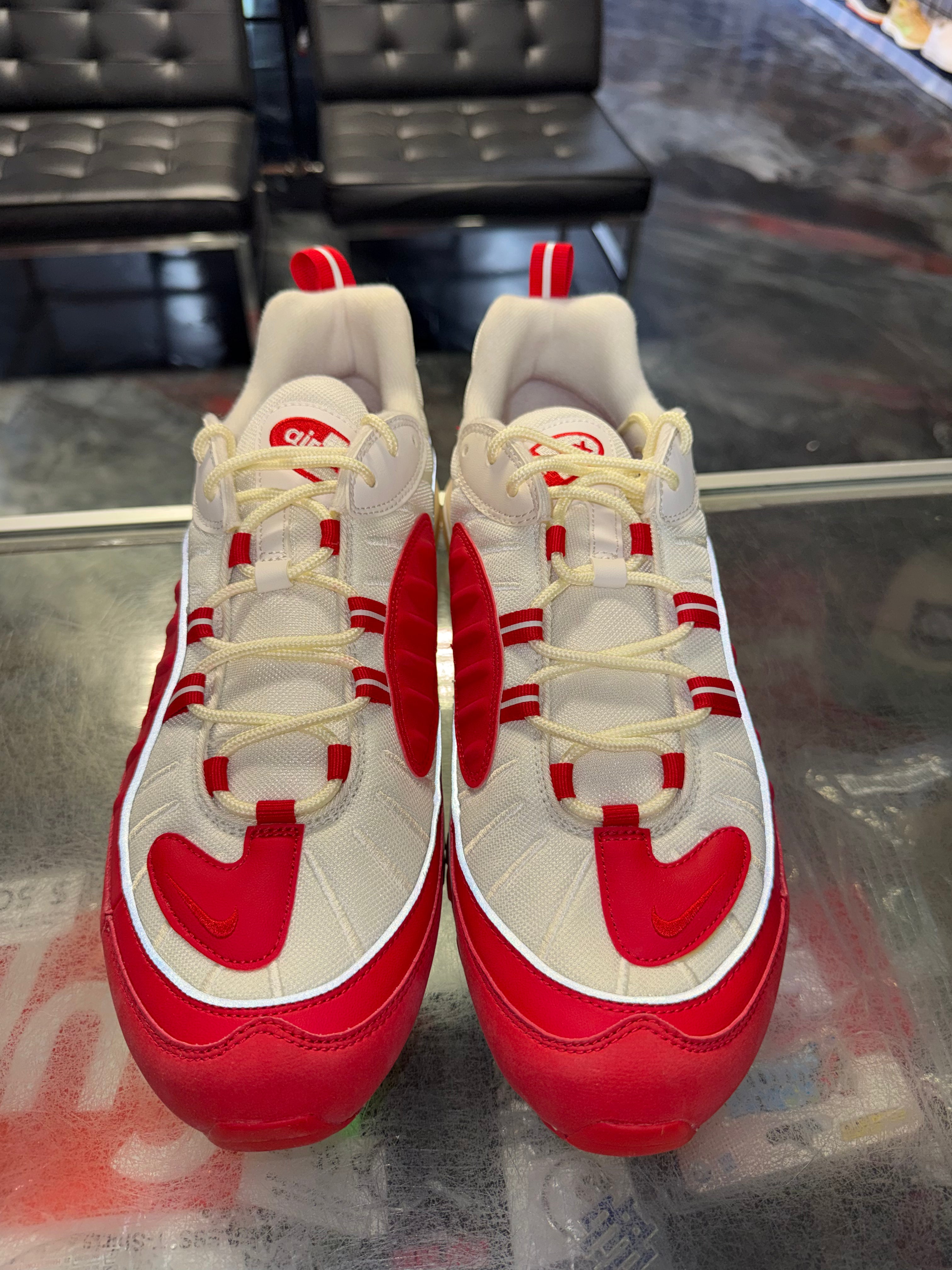 Size 13 Air Max 98 "University Red White" Brand New