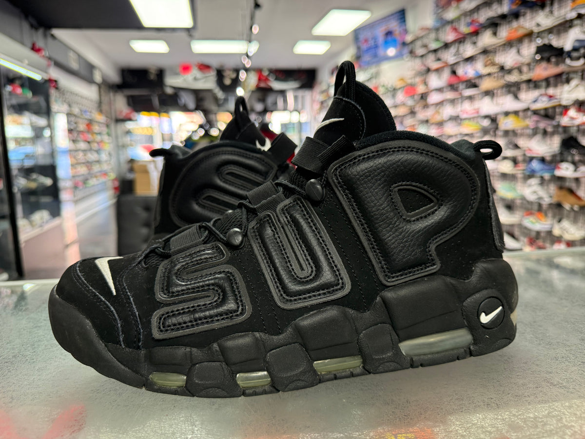 Size 11 Air More Uptempo Supreme “Suptempo Black”