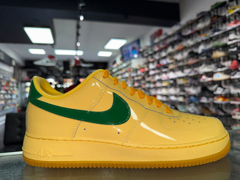 Size 11 Air Force 1 Patent Leather “Gold Pine Green” Brand New
