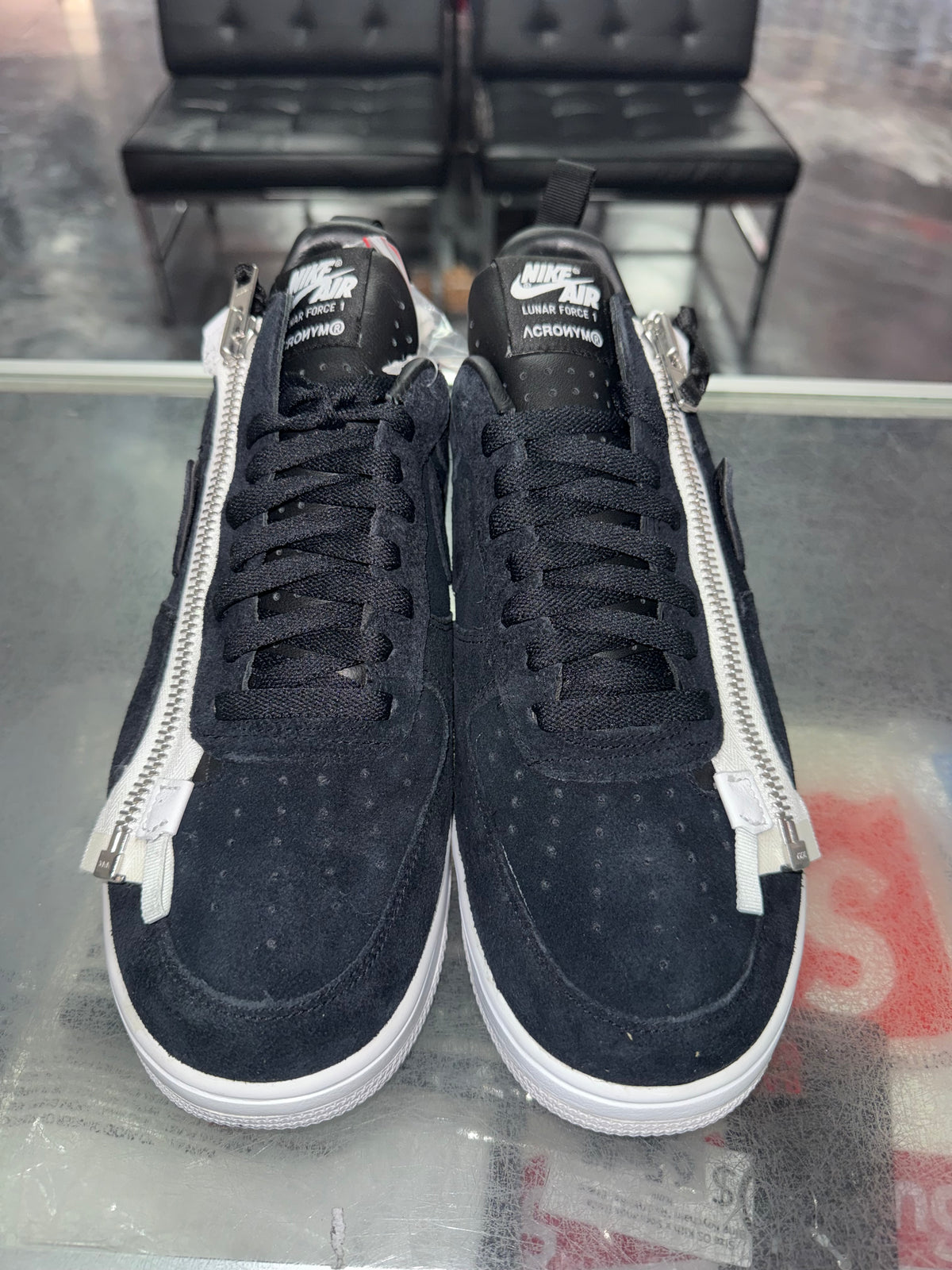 Size 9.5 Lunar Force 1 x Acronym “Black/White” Brand New