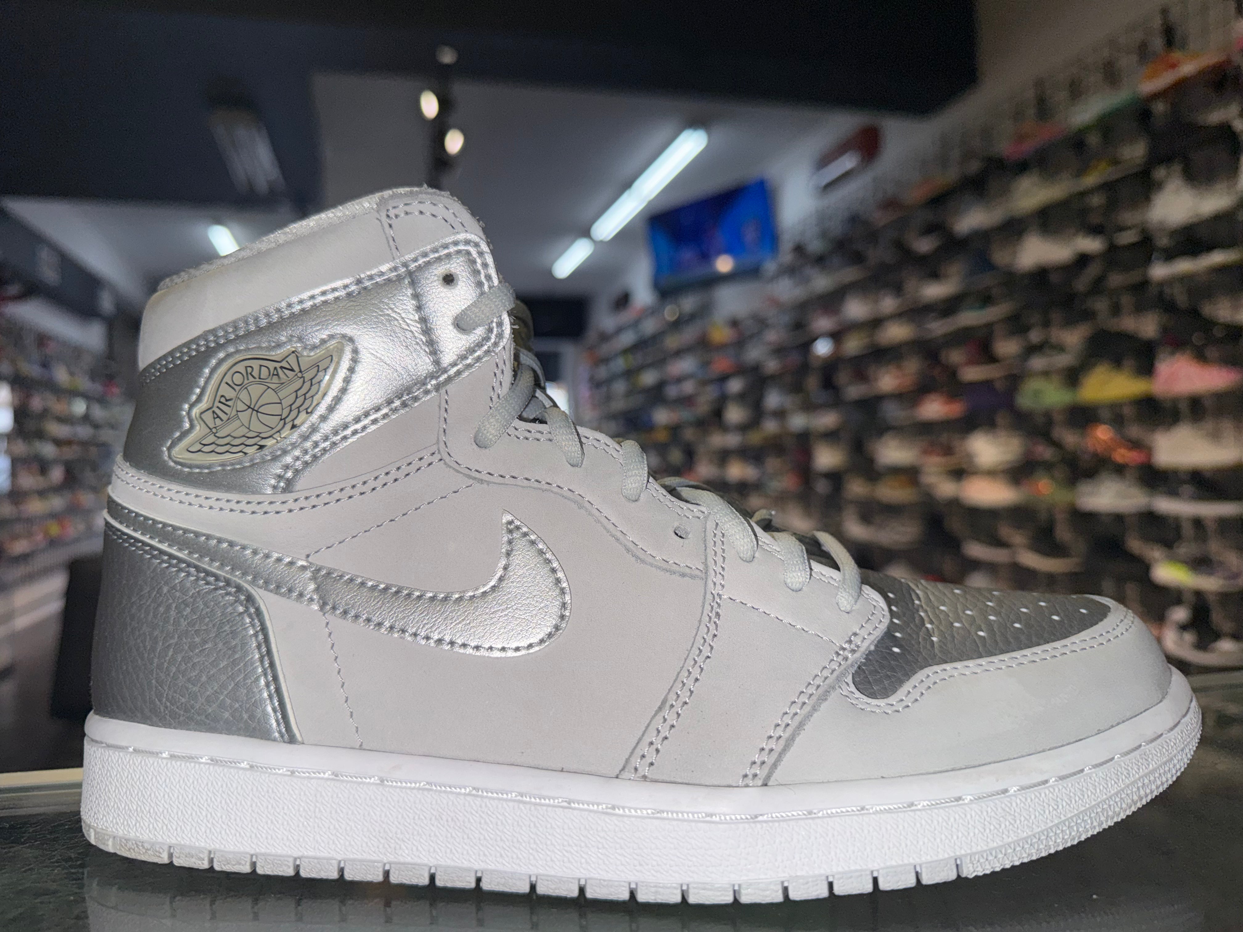 Size 9 Air Jordan 1 COJP "Silver"