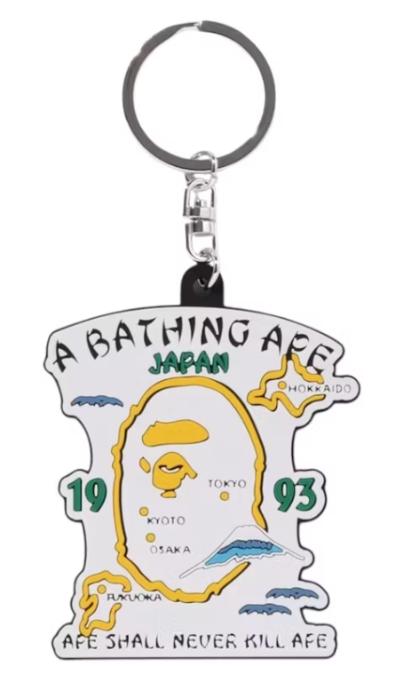 BAPE Japan Souvenir Rubber Keychain