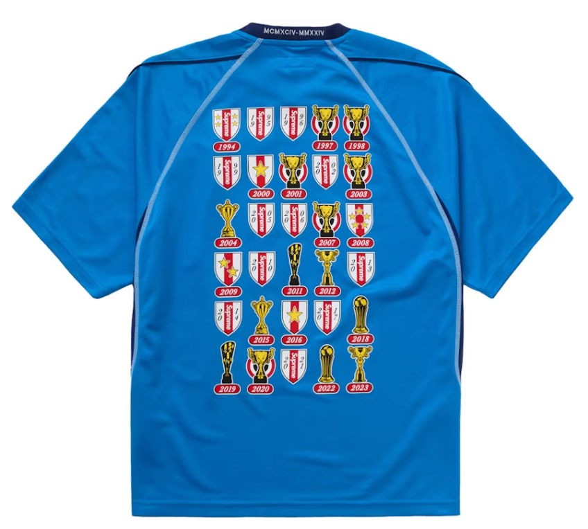 Size Large Supreme Jacquard Soccer Jersey "Blue" Brand New