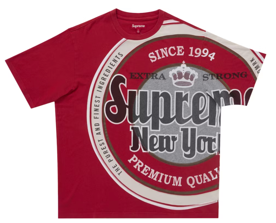 Size Large Supreme Lager S/S Top "Red" Brand New