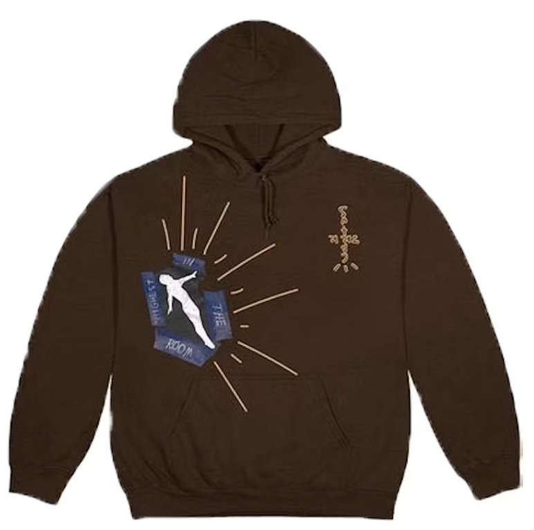 Size L Travis Scott Highest In The Room Not For Decoding Hoodie "Brown"