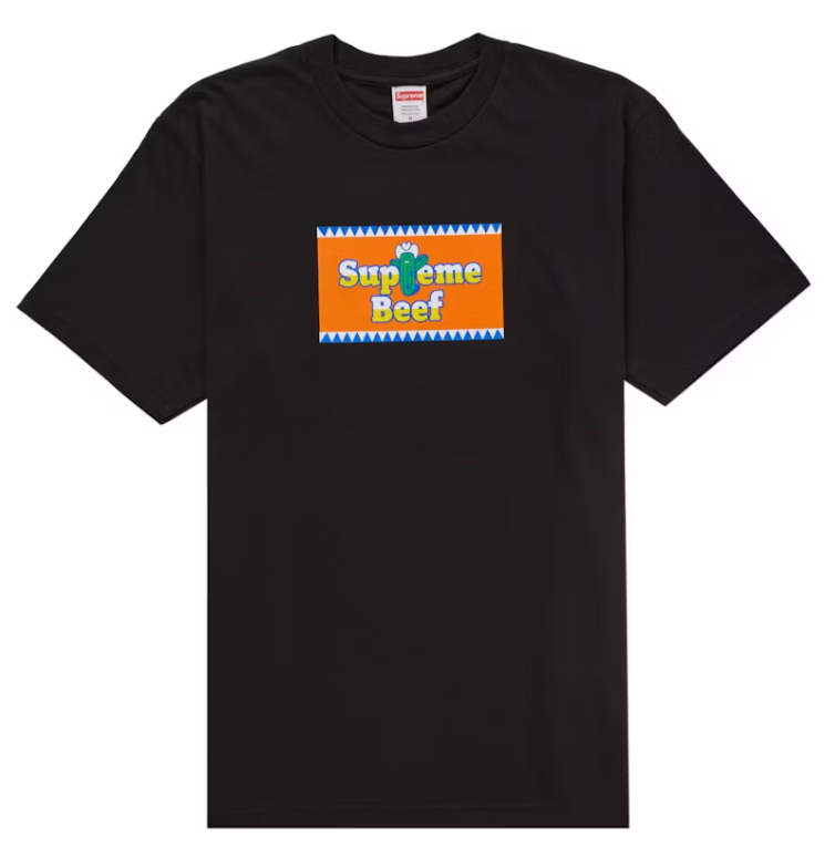 Size L Supreme Beef Tee "Black" Brand New