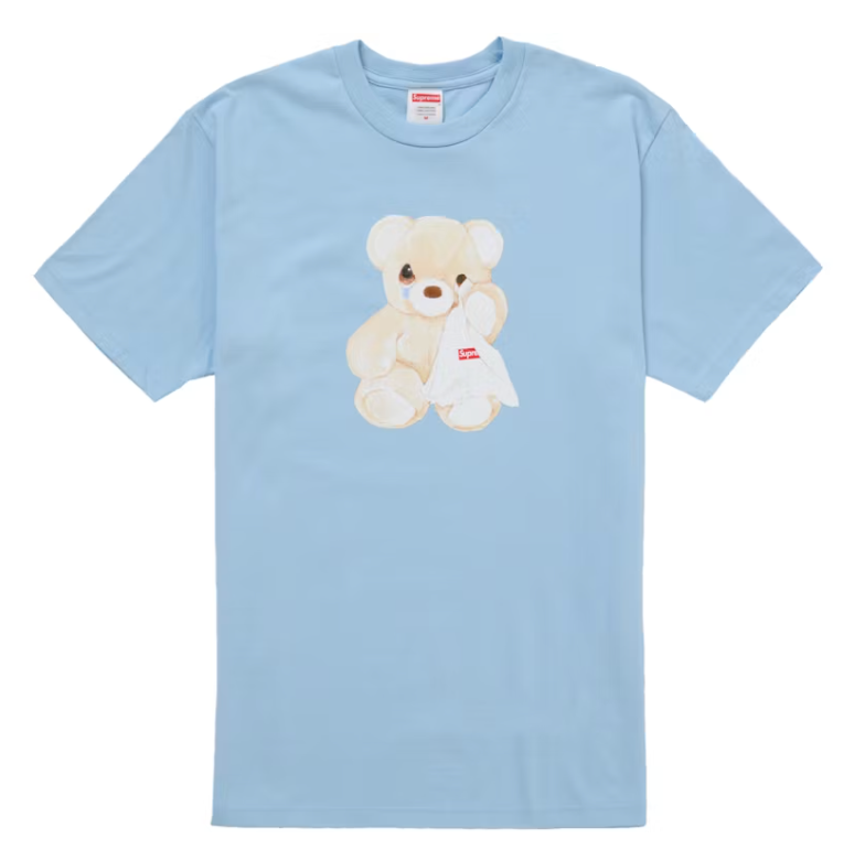 Size L Supreme Bear Tee "Powder Blue" Brand New