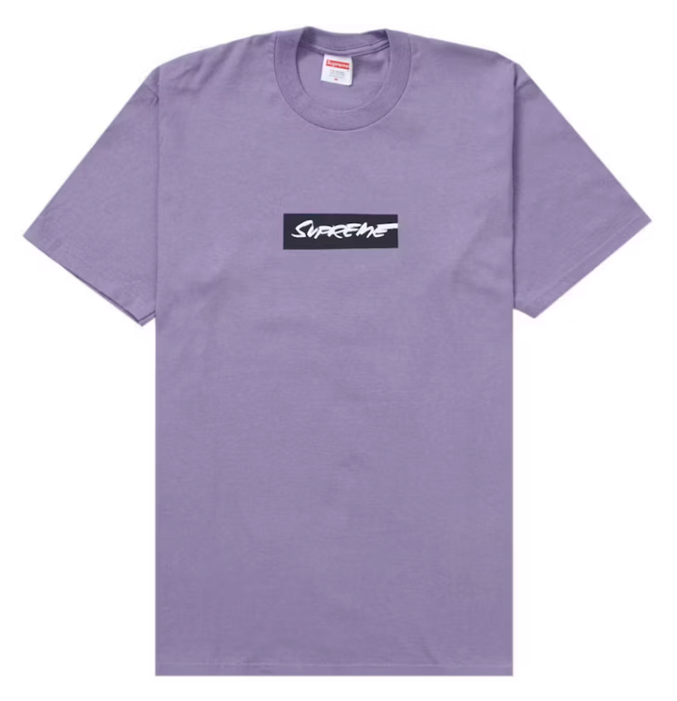 Size L Supreme Futura Box Logo Tee "Dusty Purple" Brand New