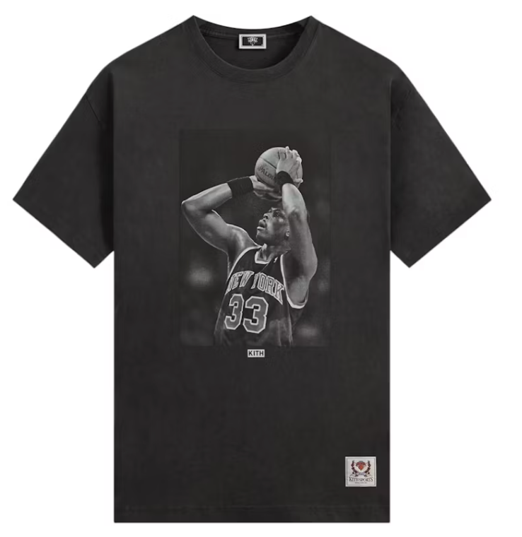 Size XL Kith x New York Knicks Patrick Ewing Vintage Tee "Black" Brand New