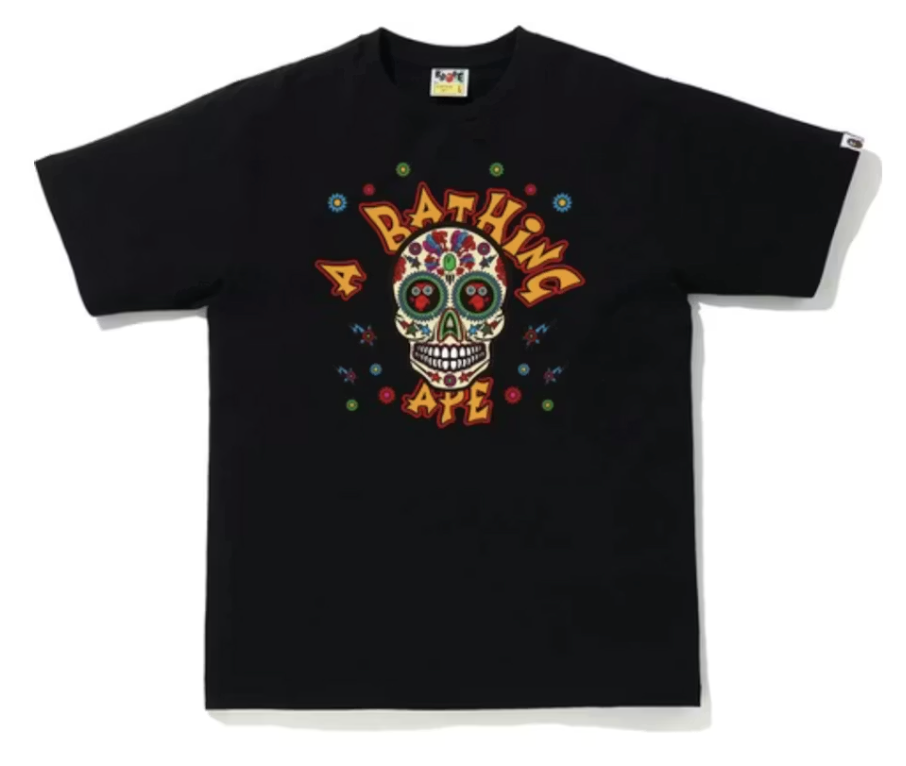 Size L BAPE Sugar Skull Tee "Black" Brand New