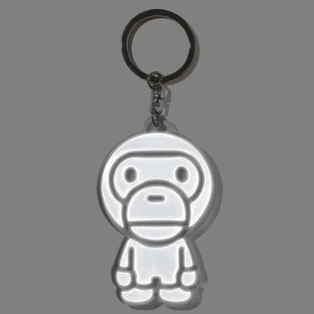 BAPE Baby Milo Reflective Keychain "White" Brand New