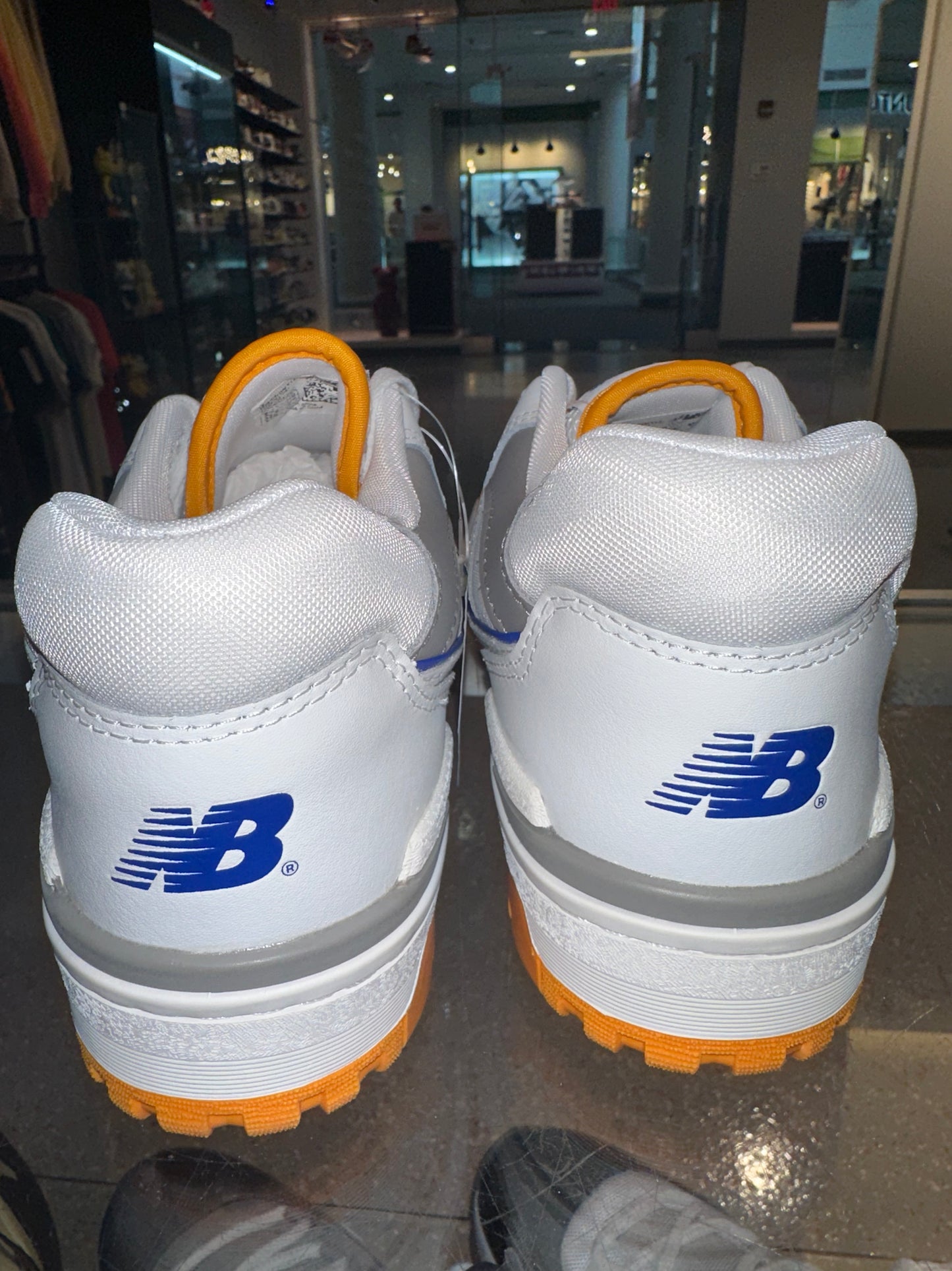 Size 9 New Balance 550 “White Vibrant Orange” (Mall)