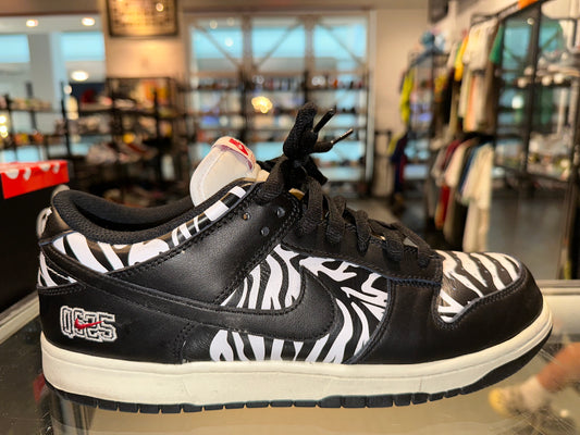 Size 10 Dunk Low “Quartersnacks Zebra” (Mall)